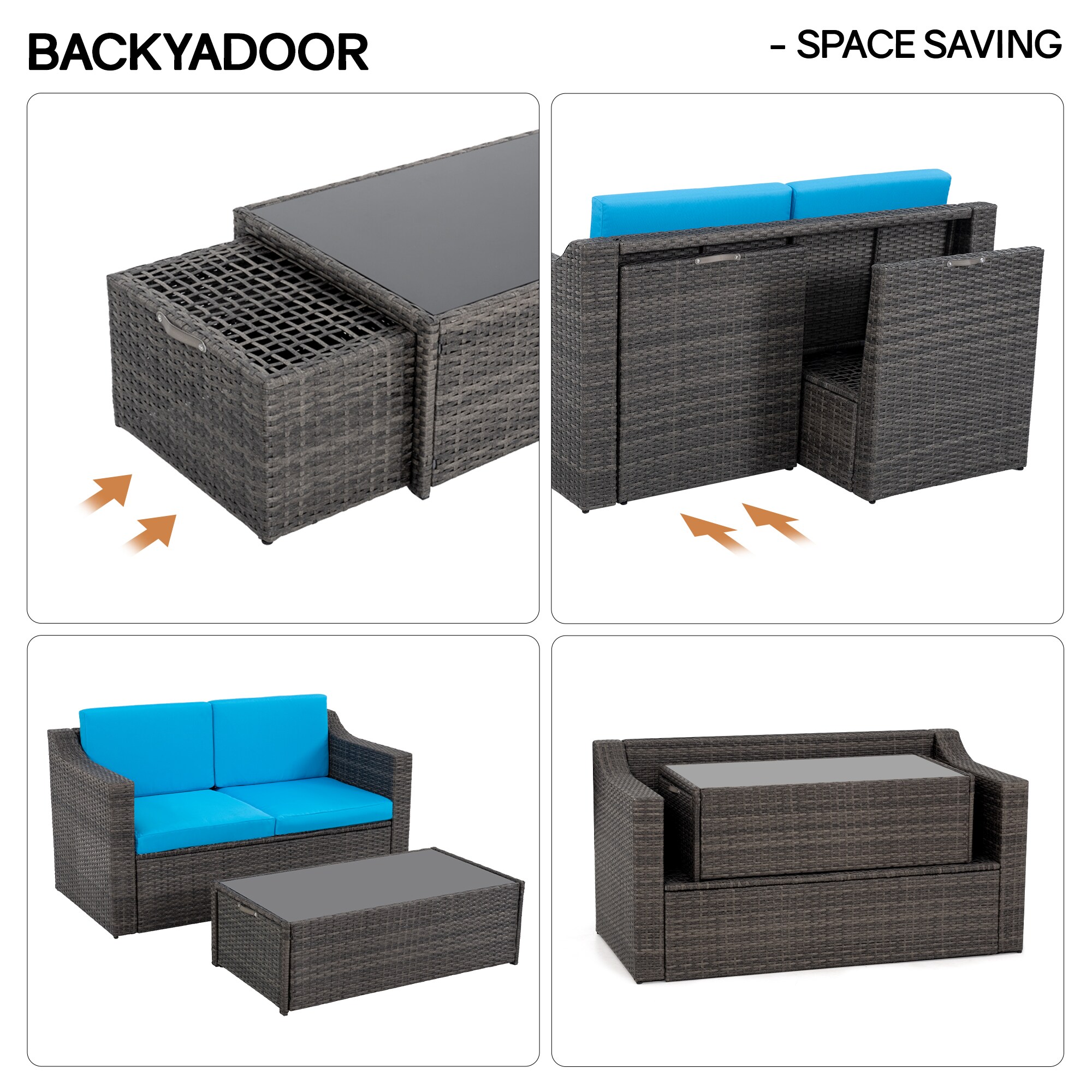  HPO-SF6-GT-WL2 Patio-Sofas-Daybeds - View #4