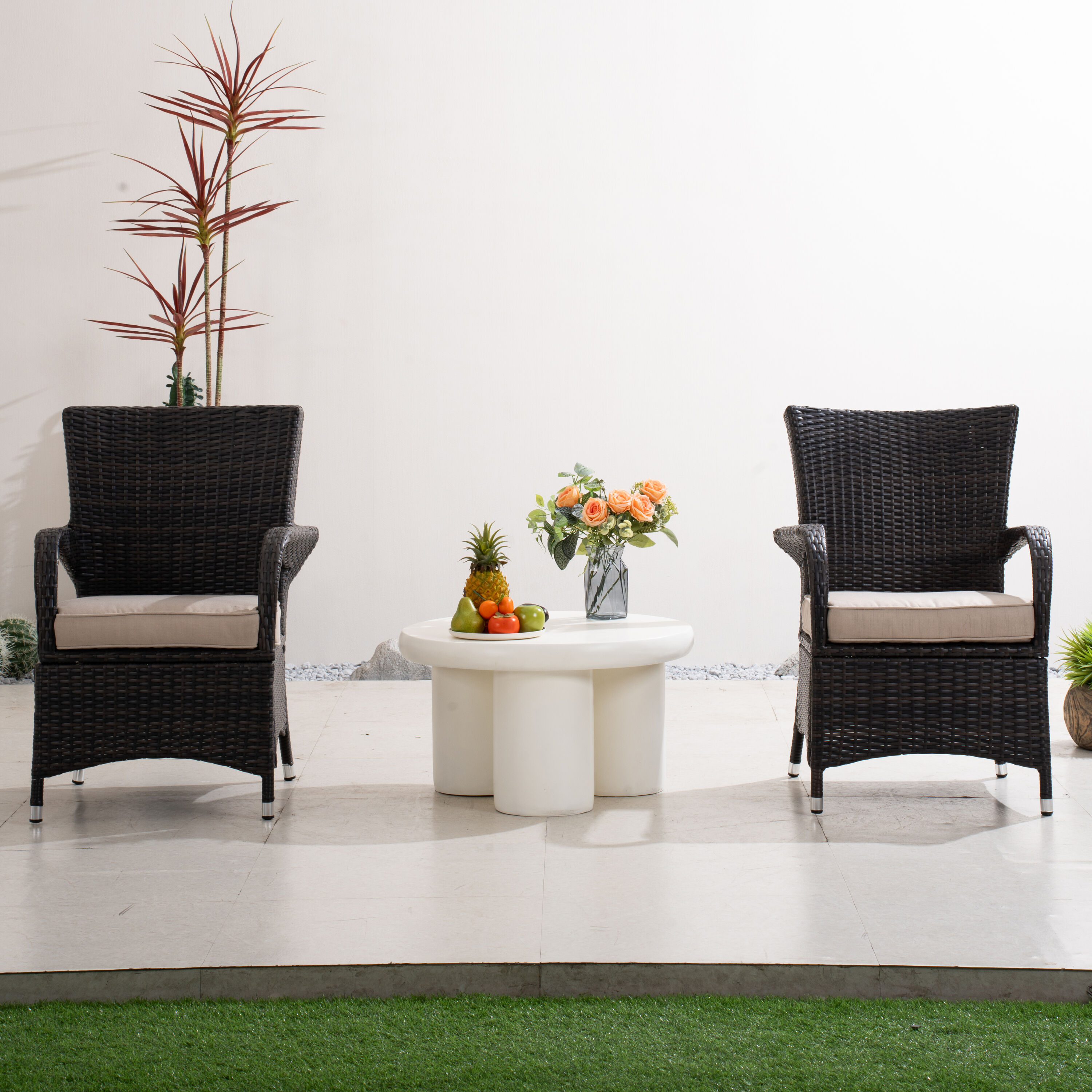 Direct Wicker DWT-1122BR&154TACR Patio-Dining-Sets - View #2