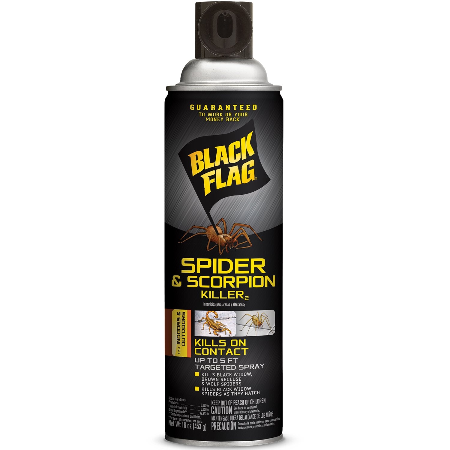BLACK FLAG HG-11027 16 oz Spider and Scorpion Killer - Effective Insecticide for Home and Garden