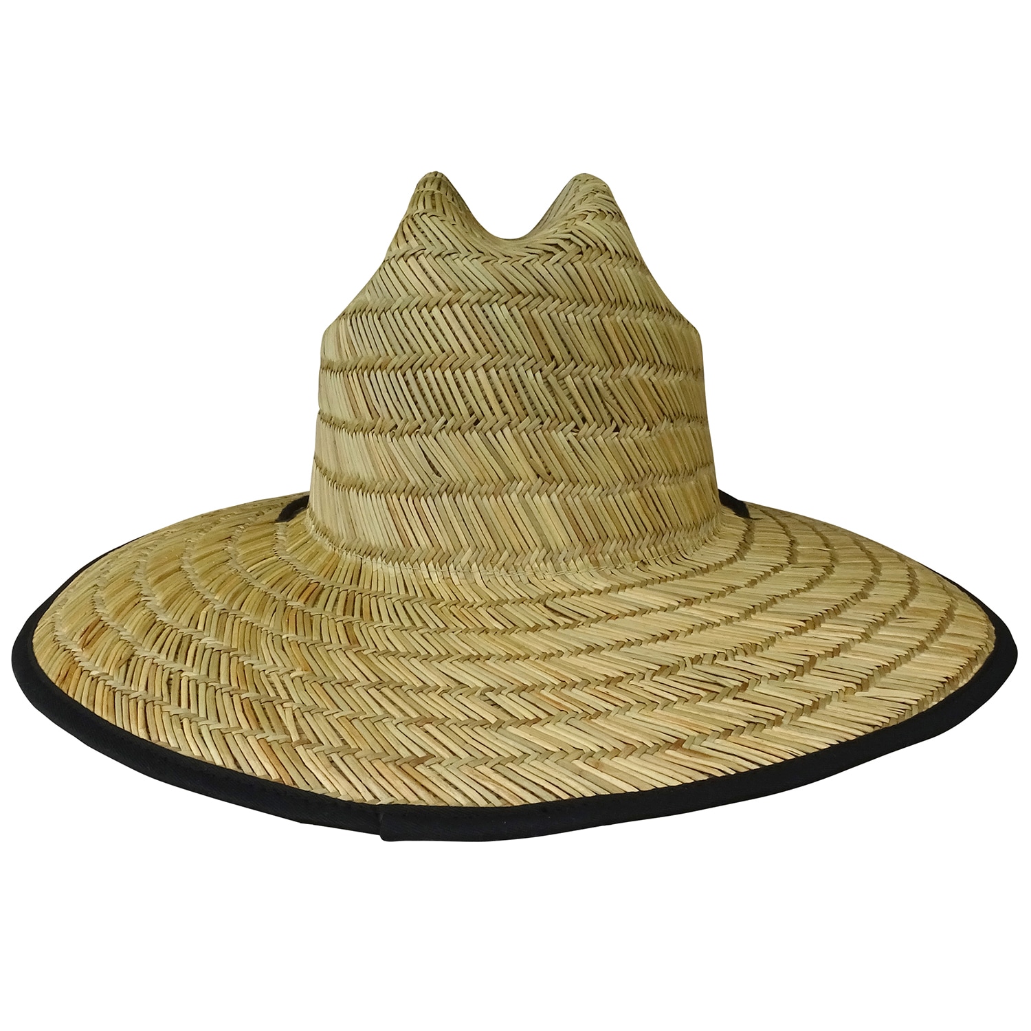Infinity Brands Mens Straw Hat with Black Brim Binding in the Hats 
