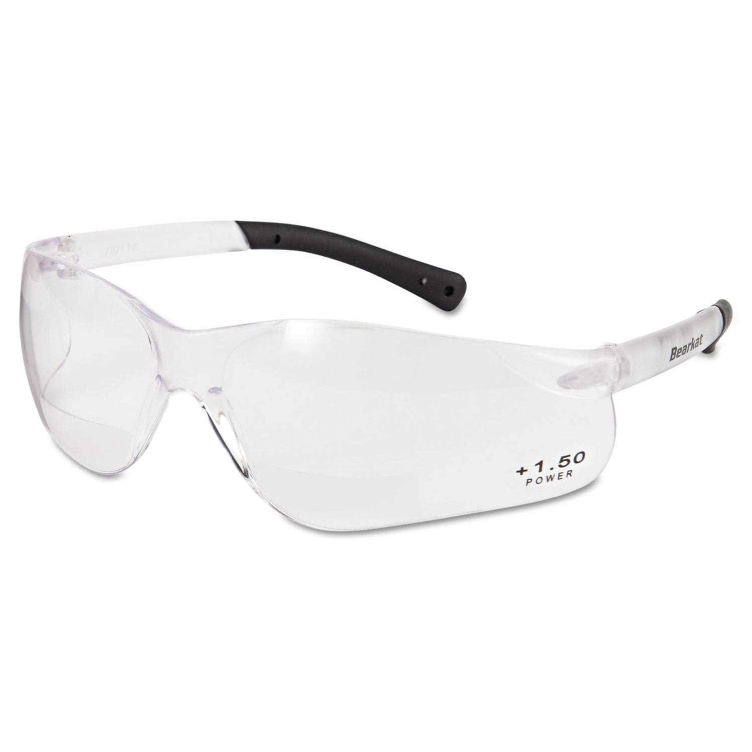 MCR Safety BearKat Safety Glasses 1.5+ Diopter Frameless Clear Single Lens