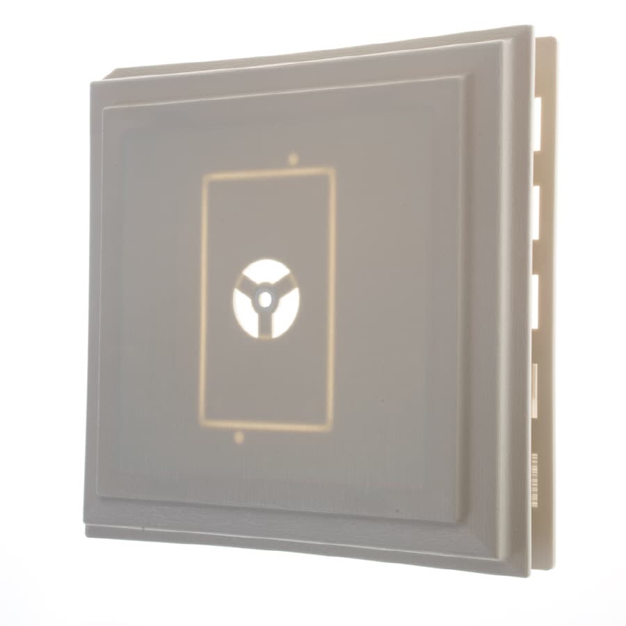 Builders Edge 13015 7.5-in x 7.75-in Ivory Vinyl Universal Mounting Block