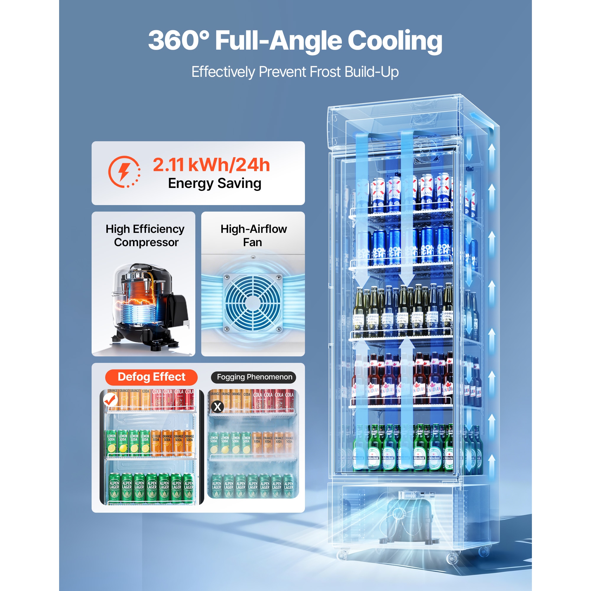 VEVOR SCLSYLZSJDMD18163V1 Commercial-Refrigerators - View #3