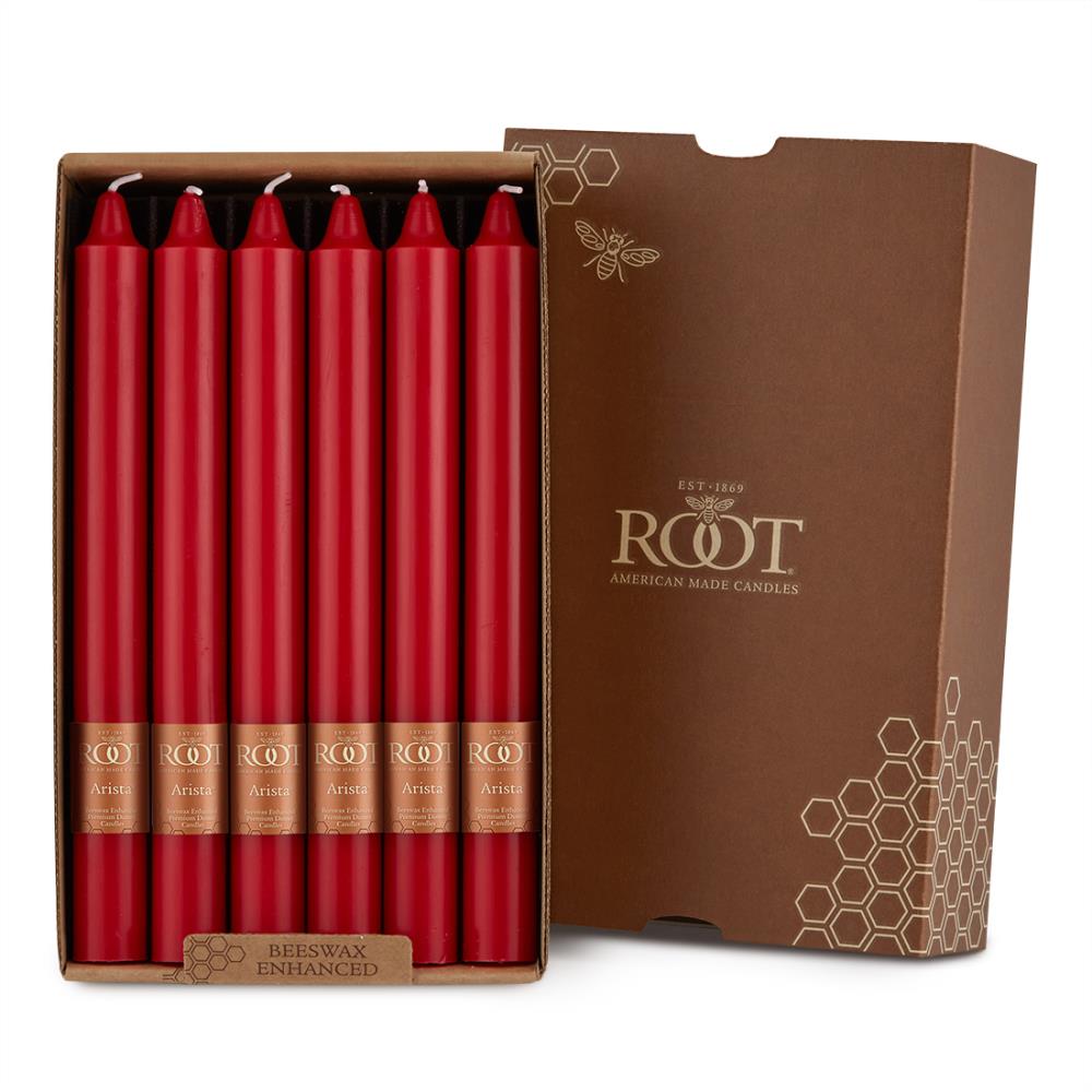 Root Candles 8968 12-Pack Red Taper Candle