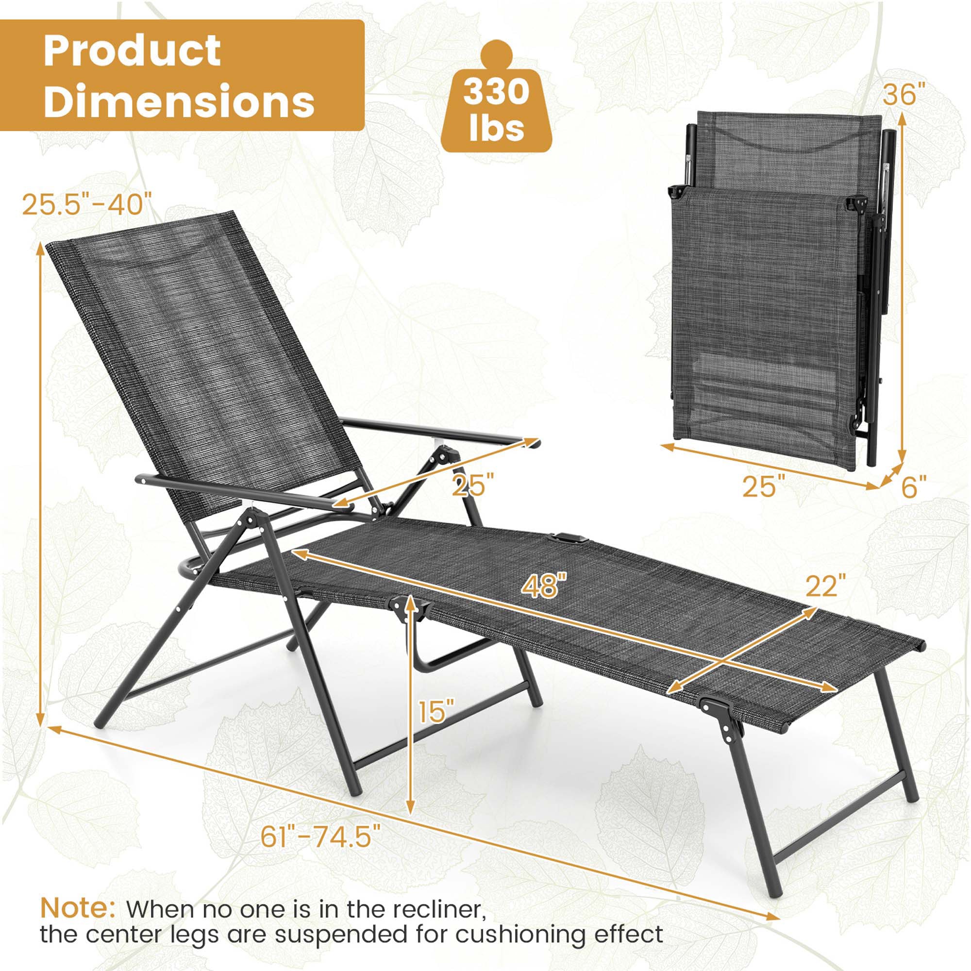 Costway HCST00940 Patio-Chairs - View #2