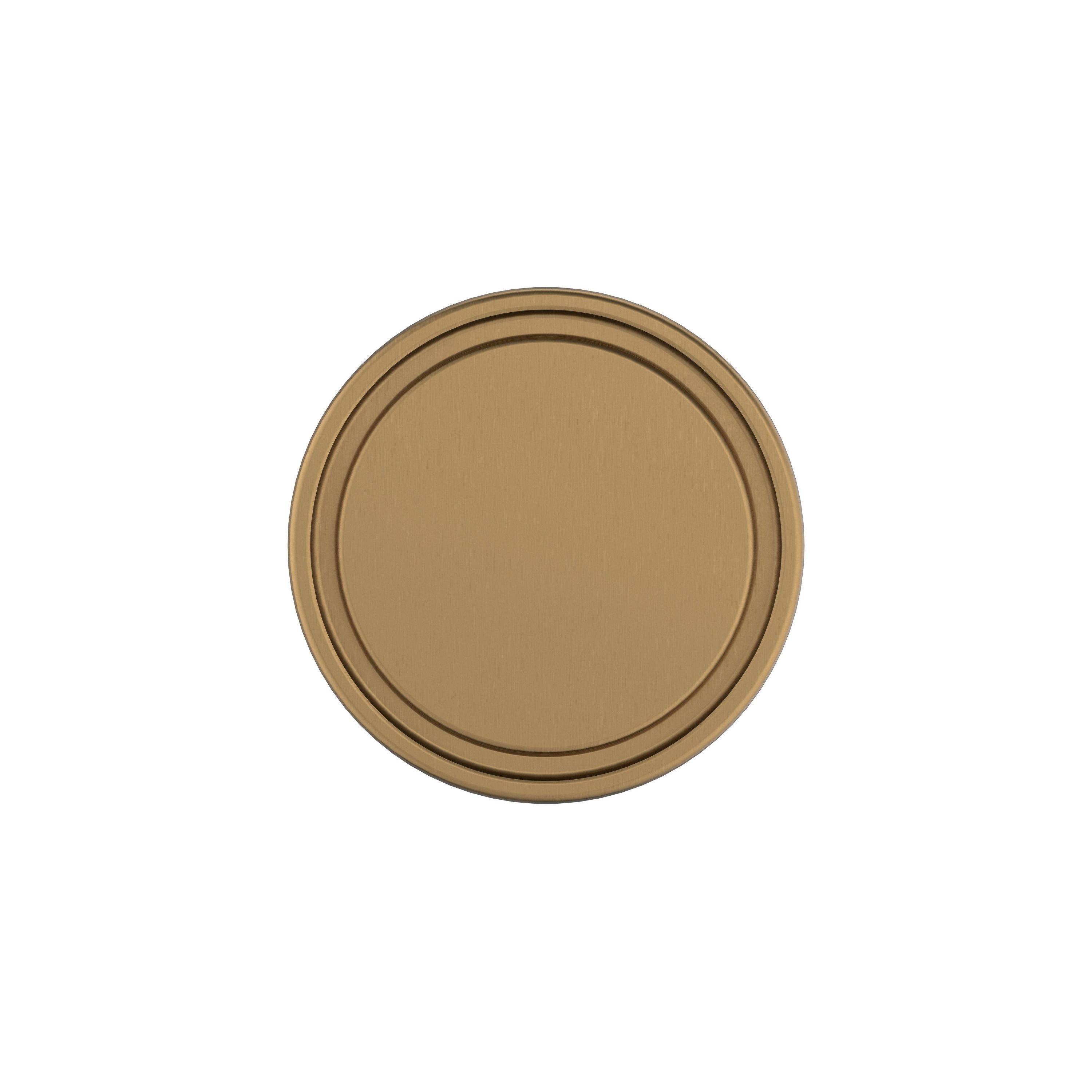 Champagne Bronze Round Modern Cabinet Knob with Mounting Hardware