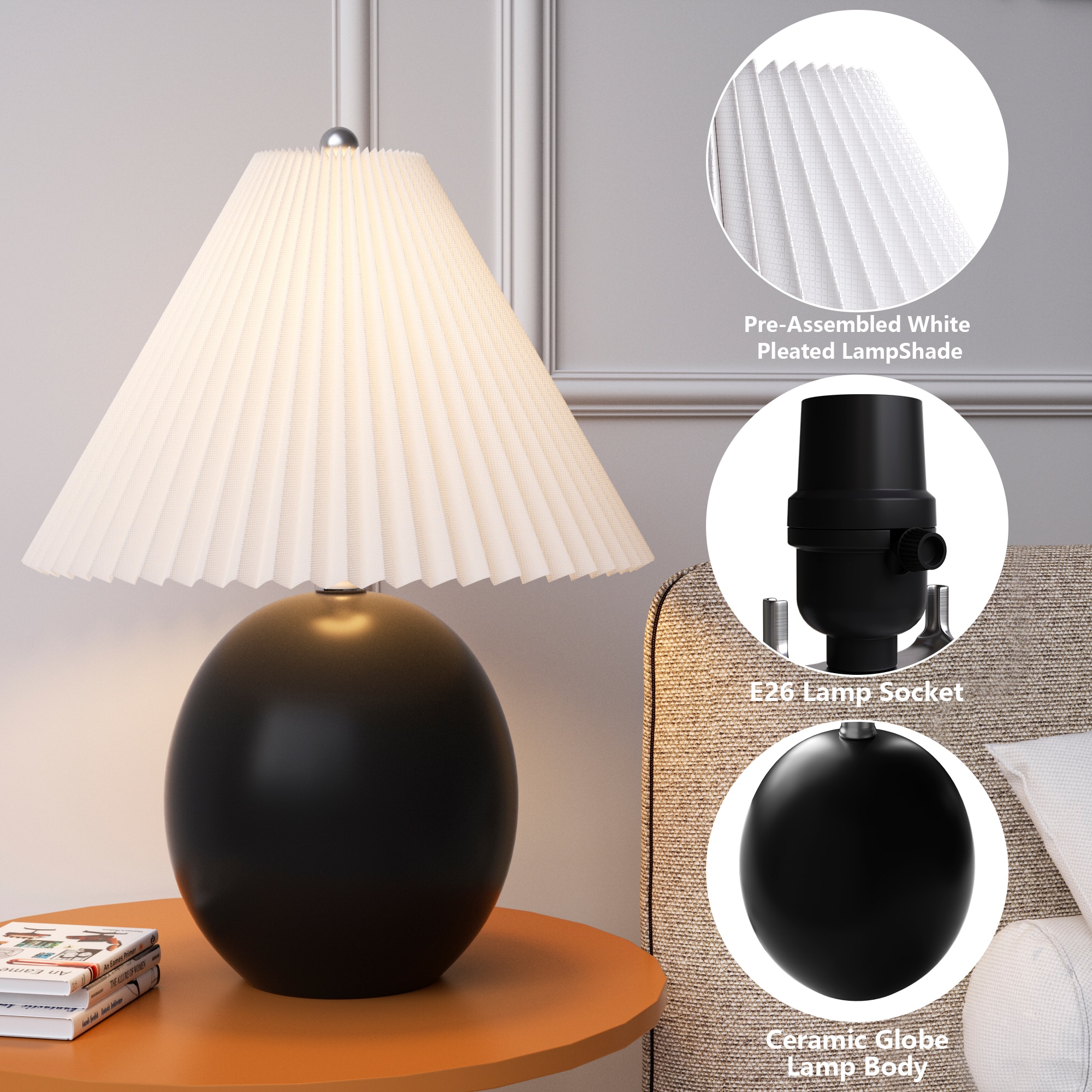 Maxax T231-BK-S Table-Lamps - View #6
