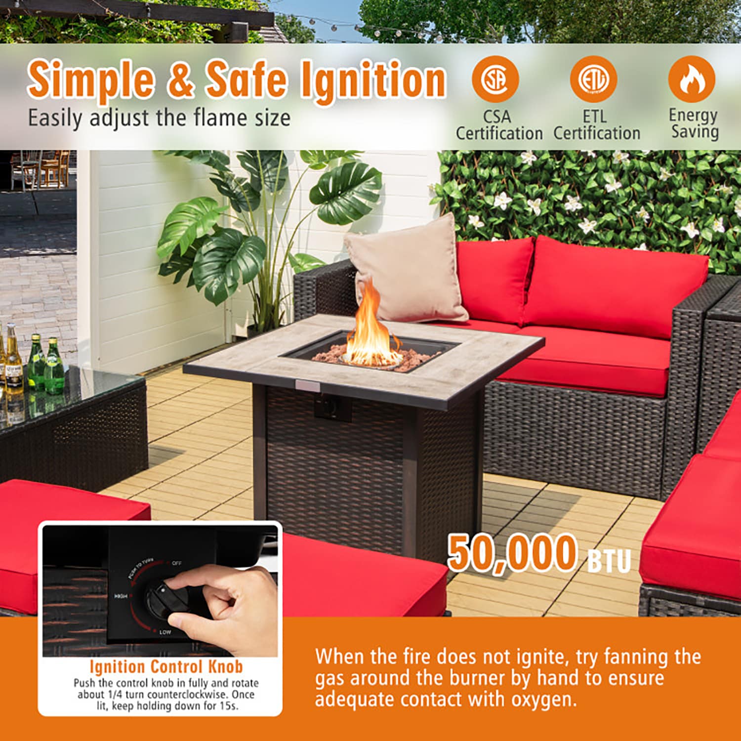 GZMR GZ-A01NP27DK Outdoor-Gas-Firepits - View #5