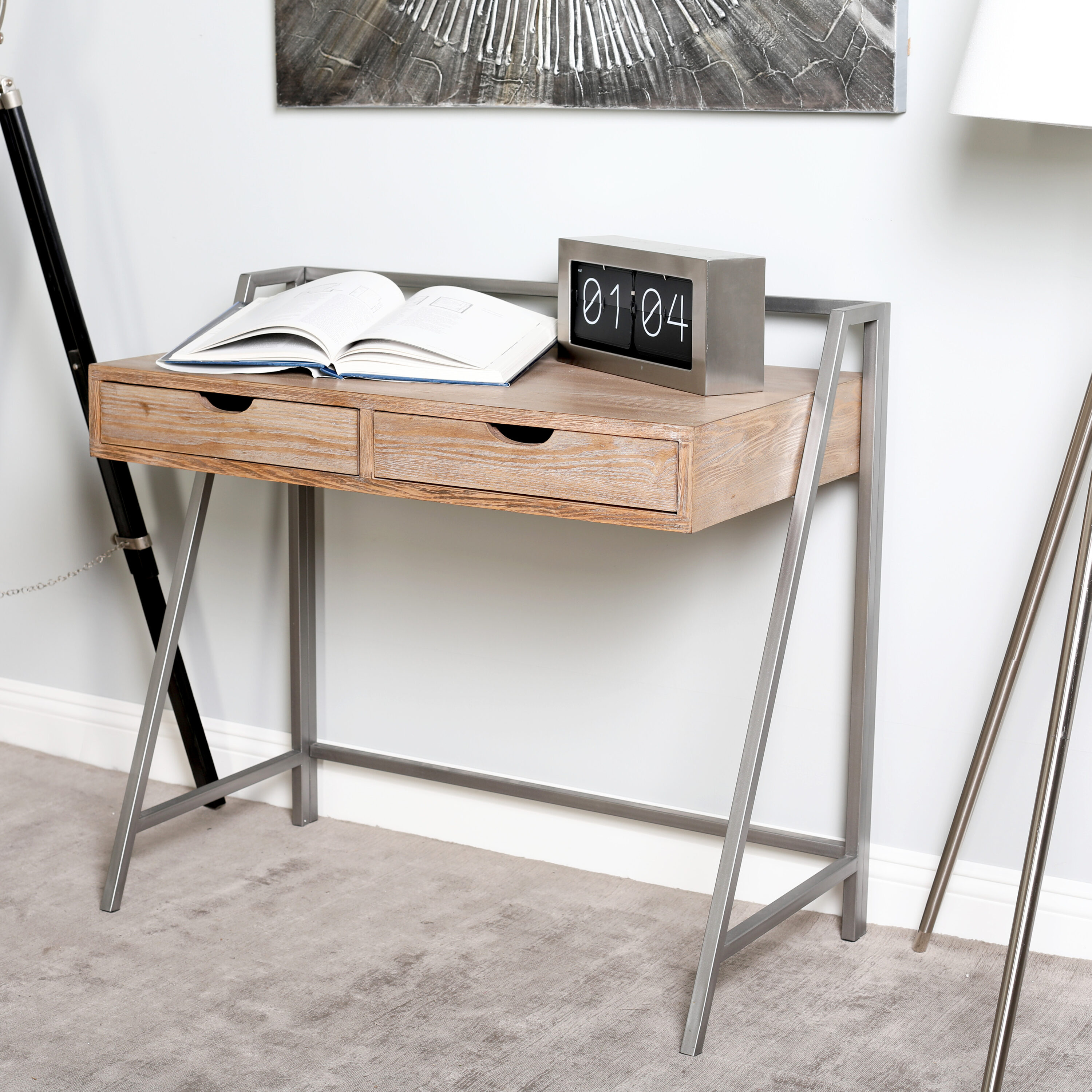 Grayson Lane 77604 38-in Brown Modern/Contemporary Cunninghamia Writing desk