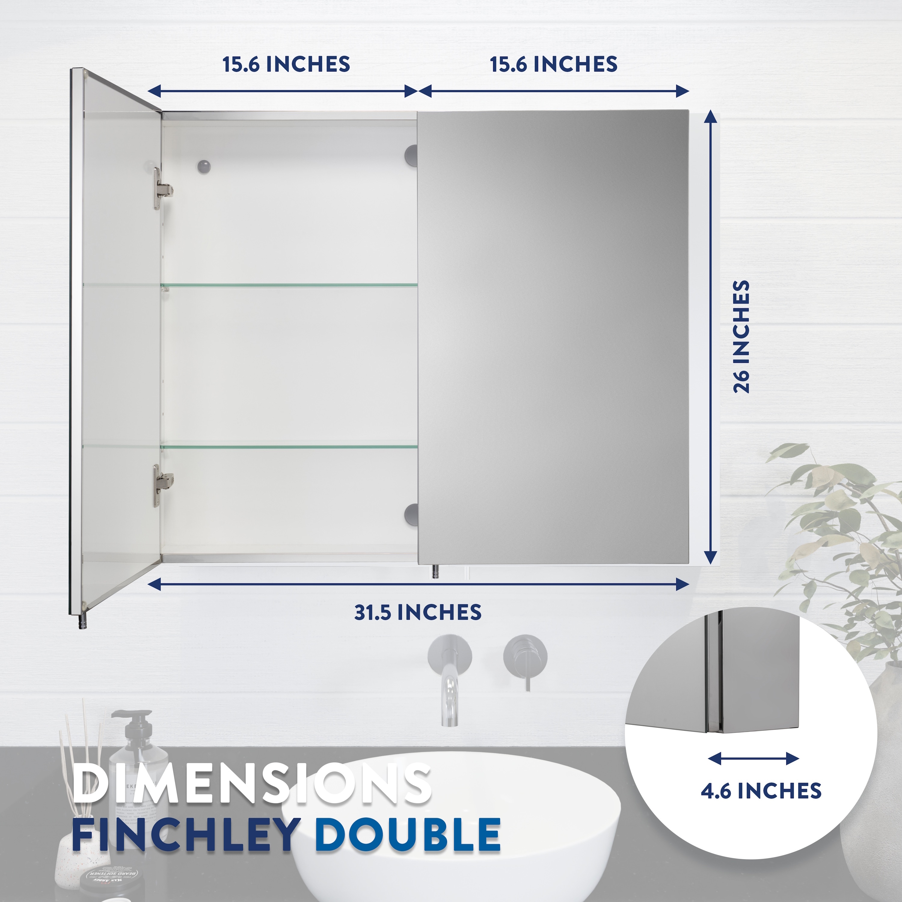 Croydex WC940305US Bathroom-Medicine-Cabinets - View #8