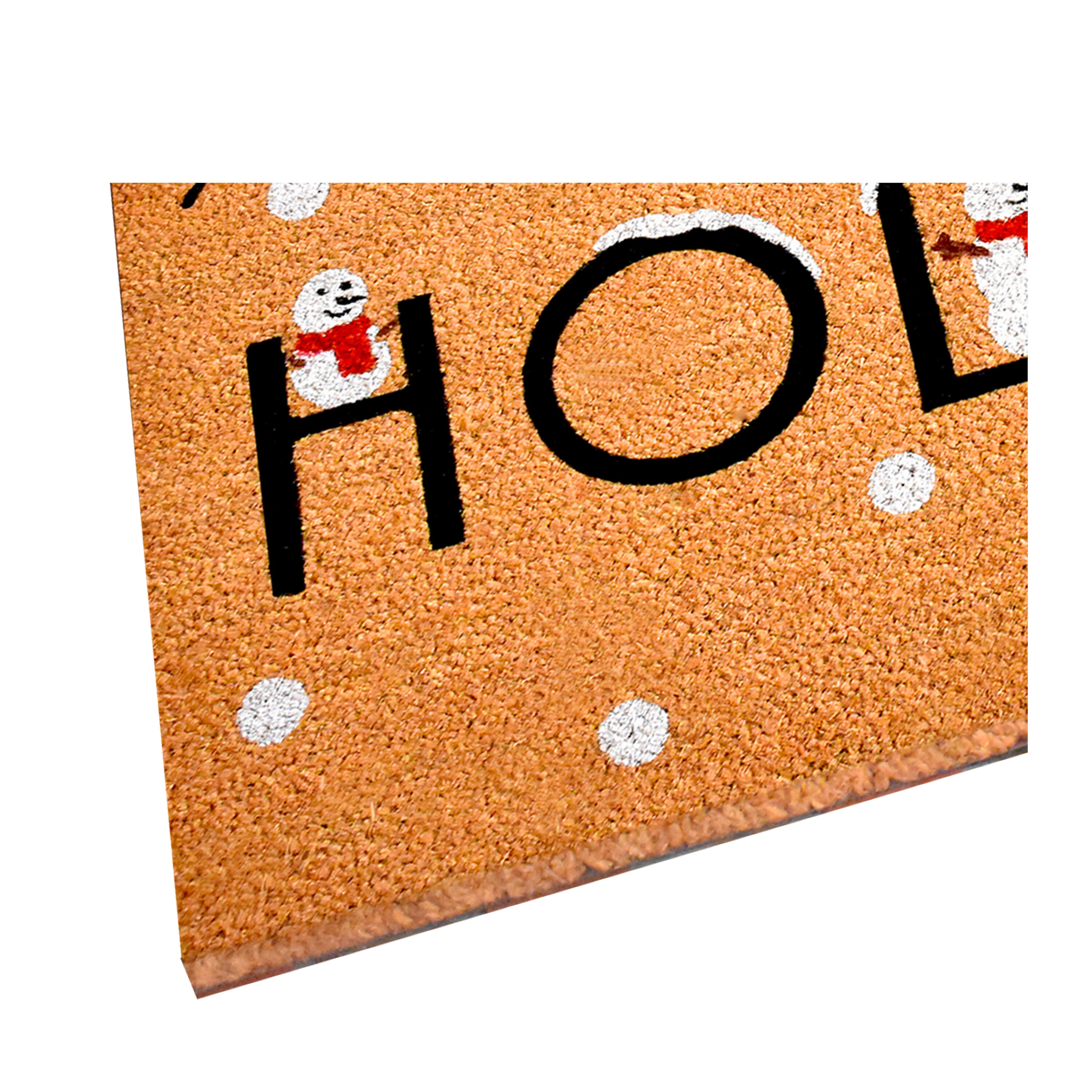 Happy Holidays Coir Outdoor Christmas Doormat 17" x 29"