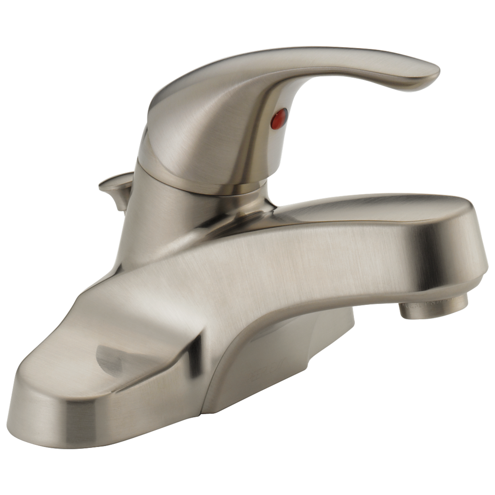 Core Brushed Nickel Single Handle Bathroom Faucet