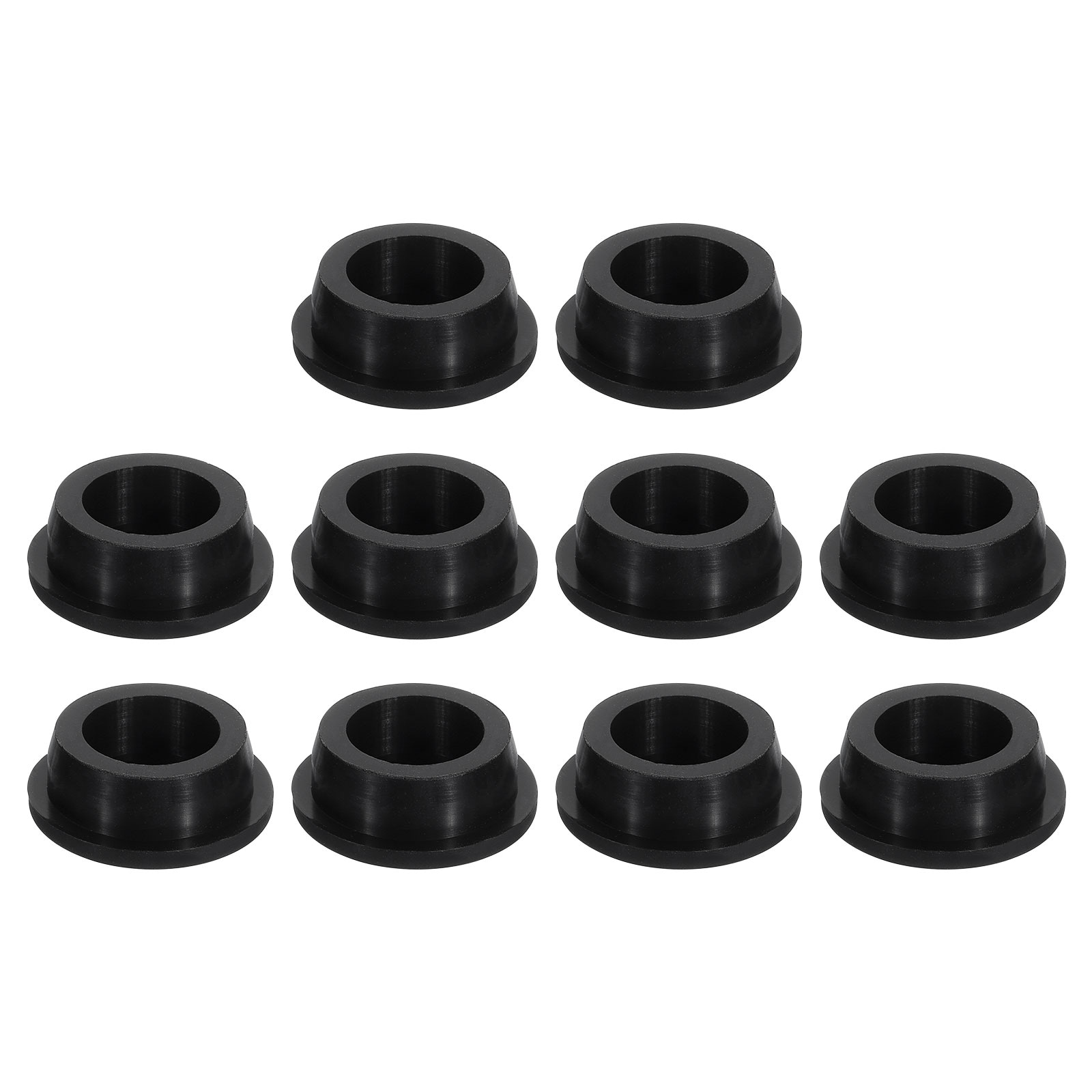 Unique Bargains 10pcs Black Plug Holes Waterproof Rubber Button Plug for 30mm / 1.18inch Hole #S26032301UX4135