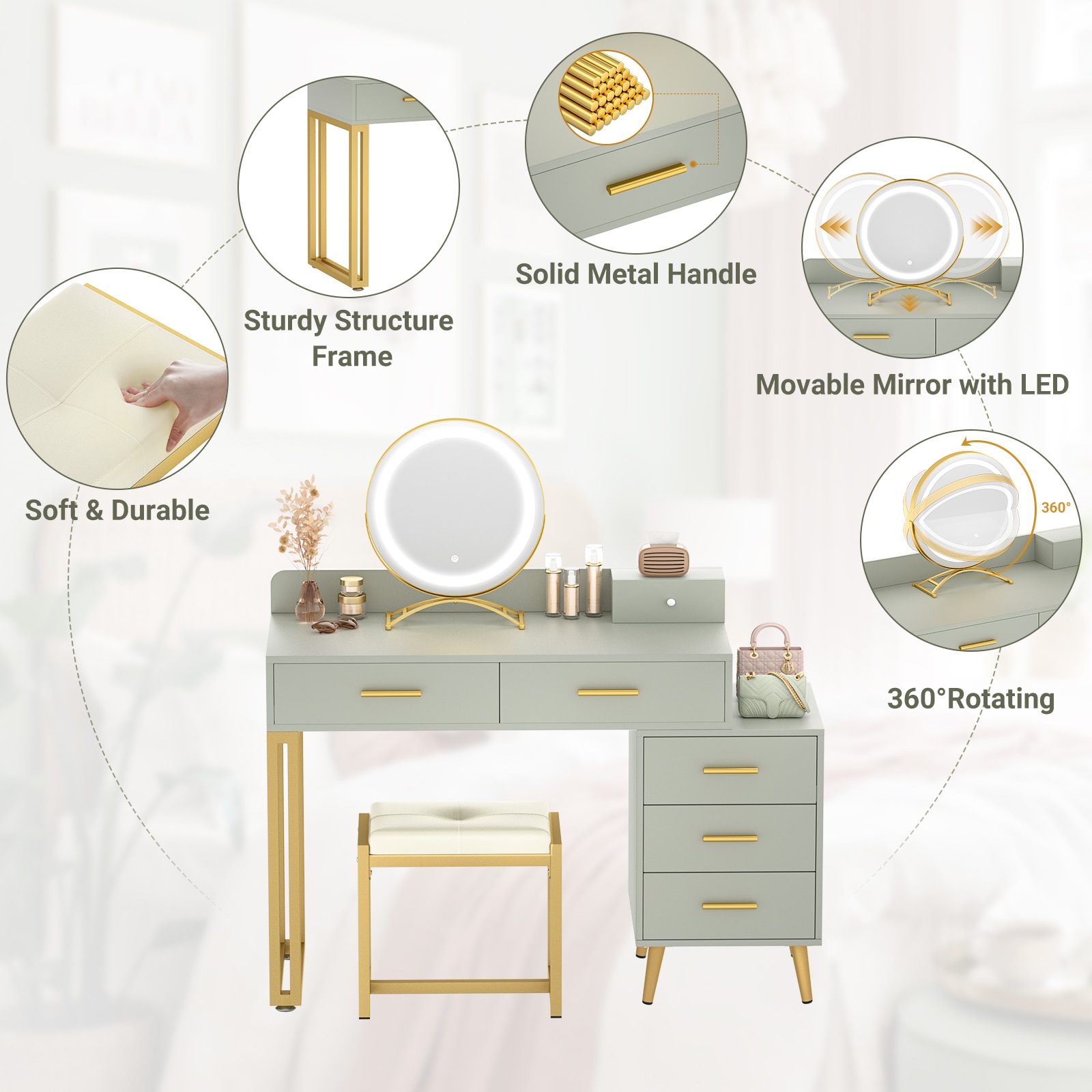 Aheaplus HZZ-6T-C Bedroom-Vanities - View #6