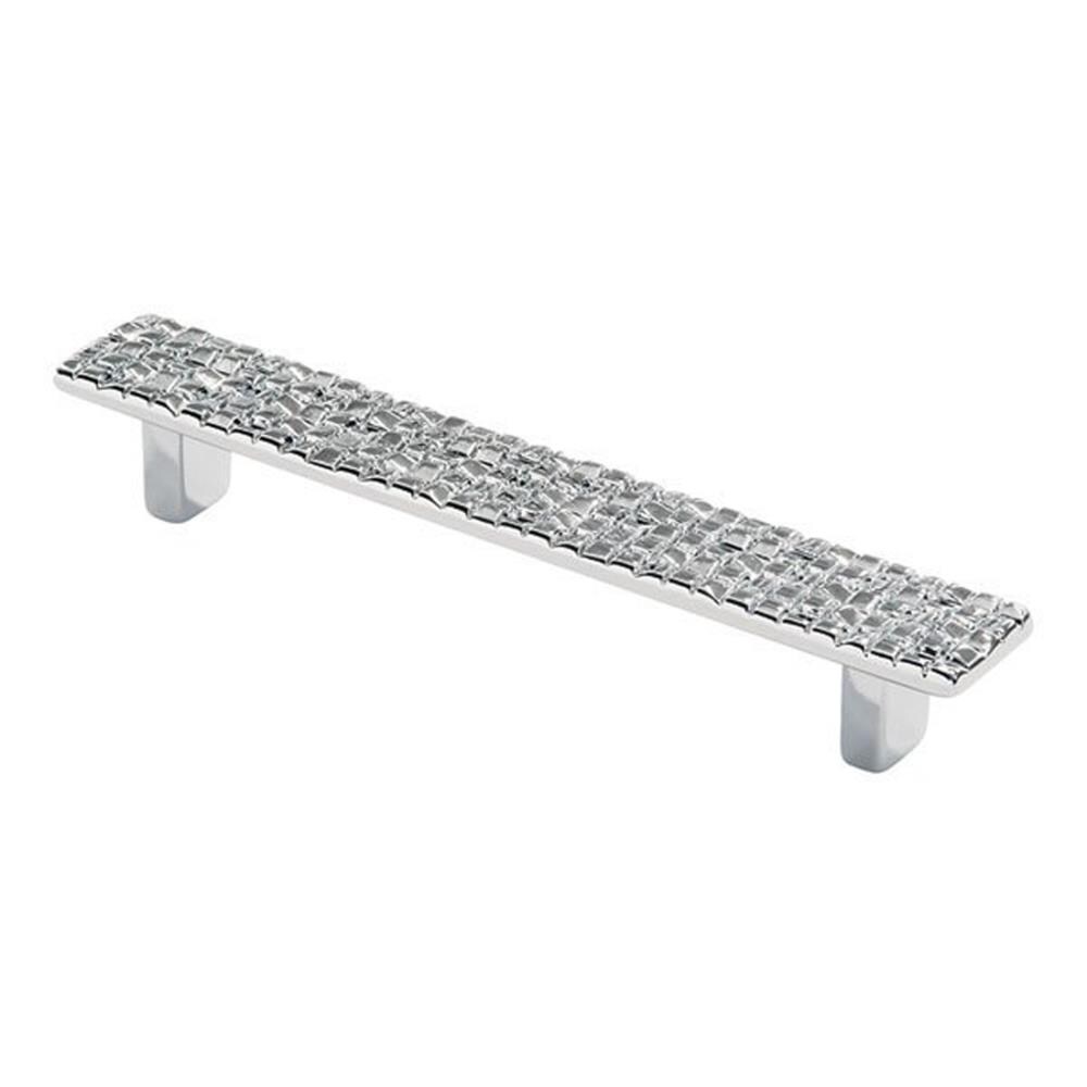 Siro Designs 90-100 Mosaic 5-in Center to Center Bright Chrome Rectangular Bar Drawer Pulls