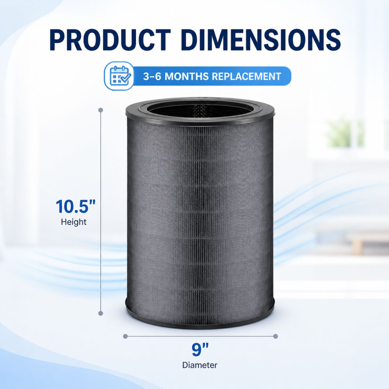 Nispira Replacement R Filter for Winix T810 T820 T830 Air Purifier