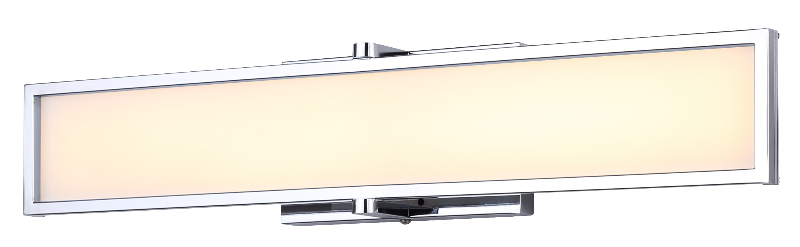 Canarm LVL229A24CH PAX 24-in 1 -Light Matte Chrome Integrated LED Modern/contemporary Vanity light bar