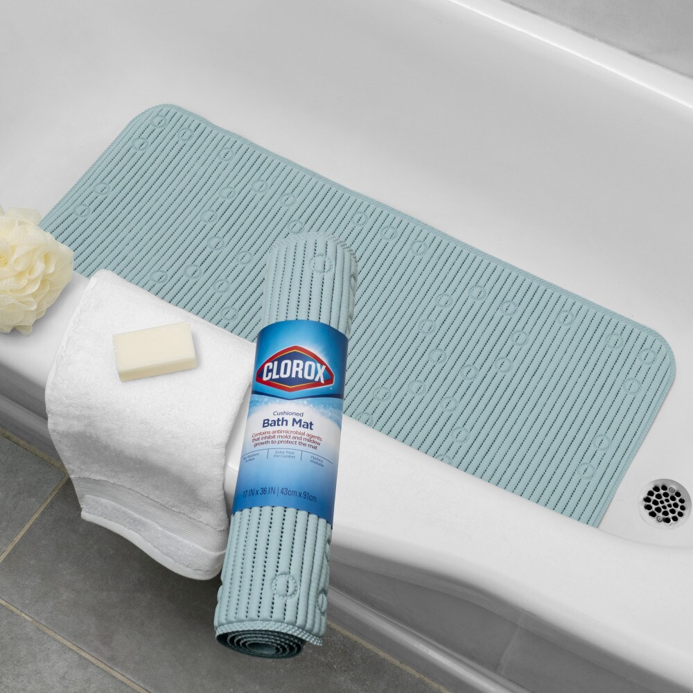  Clorox by Duck Brand Cushioned Foam Bathtub Mat, Non Slip Bath  Mat with Suction Cups For Comfort and Safety, 17 x 36, Taupe : Home &  Kitchen