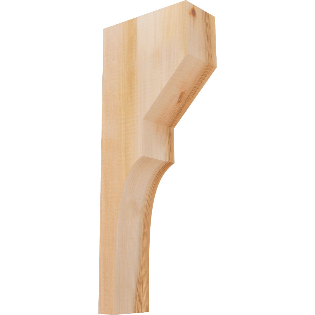 Ekena Millwork COR04X08X20MON00SWR 3-1/2-in x 8-in x 20-in Monterey Unfinished Western red cedar Wood Paintable/Stainable Corbel