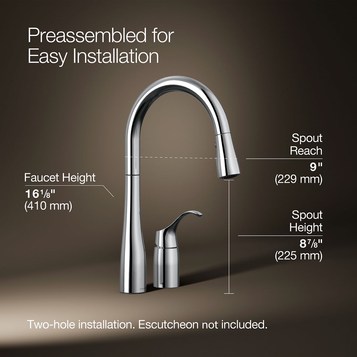 KOHLER 647-CP Kitchen-Faucets - View #12
