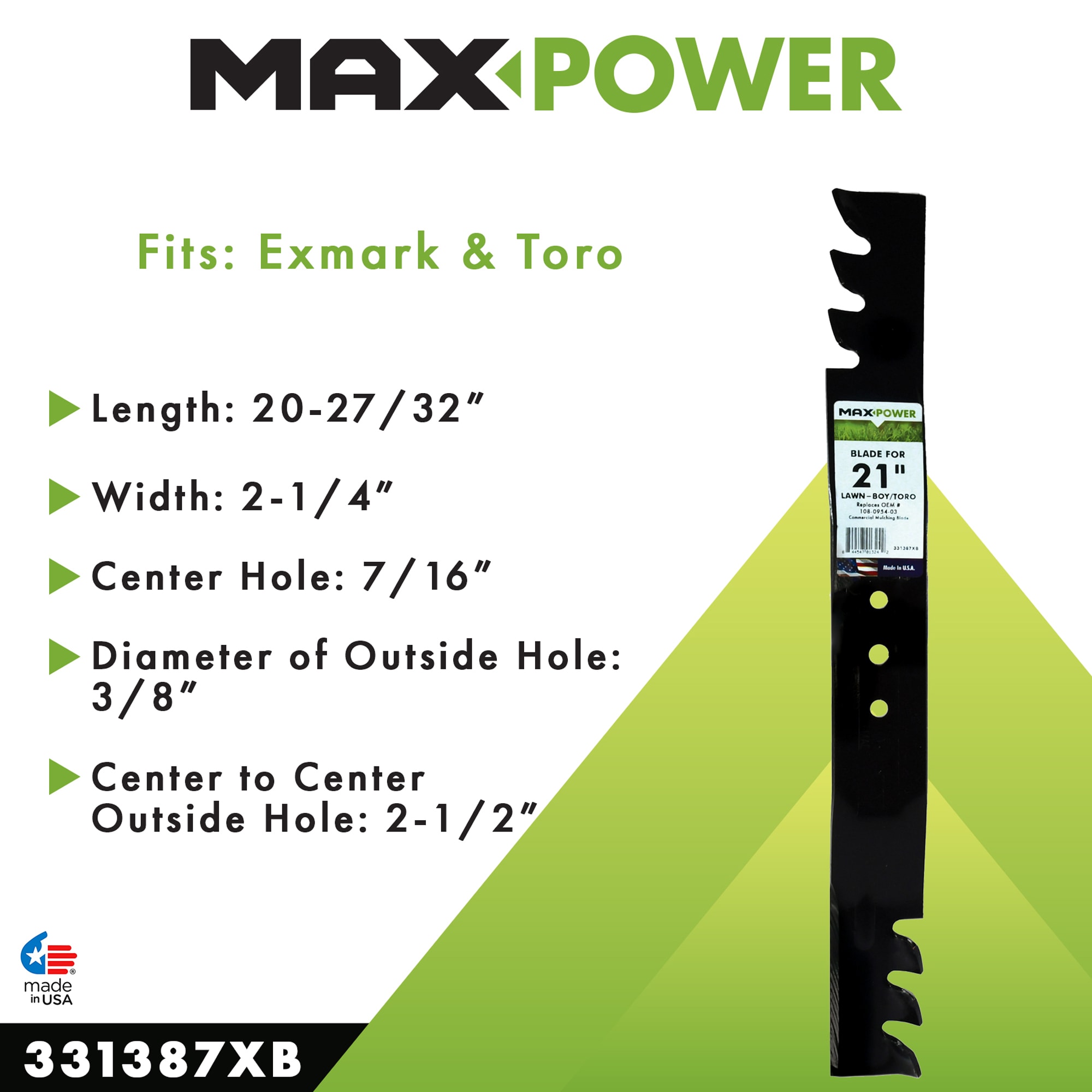 MaxPower 331387XB Ope-Mower-Blades - View #5