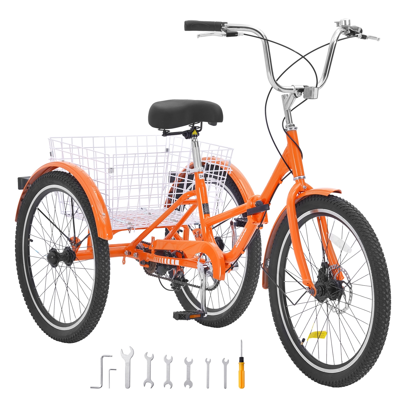 VEVOR ZDKRLSLCW26C91DOGV0 26-in Adult unisex Tricycle