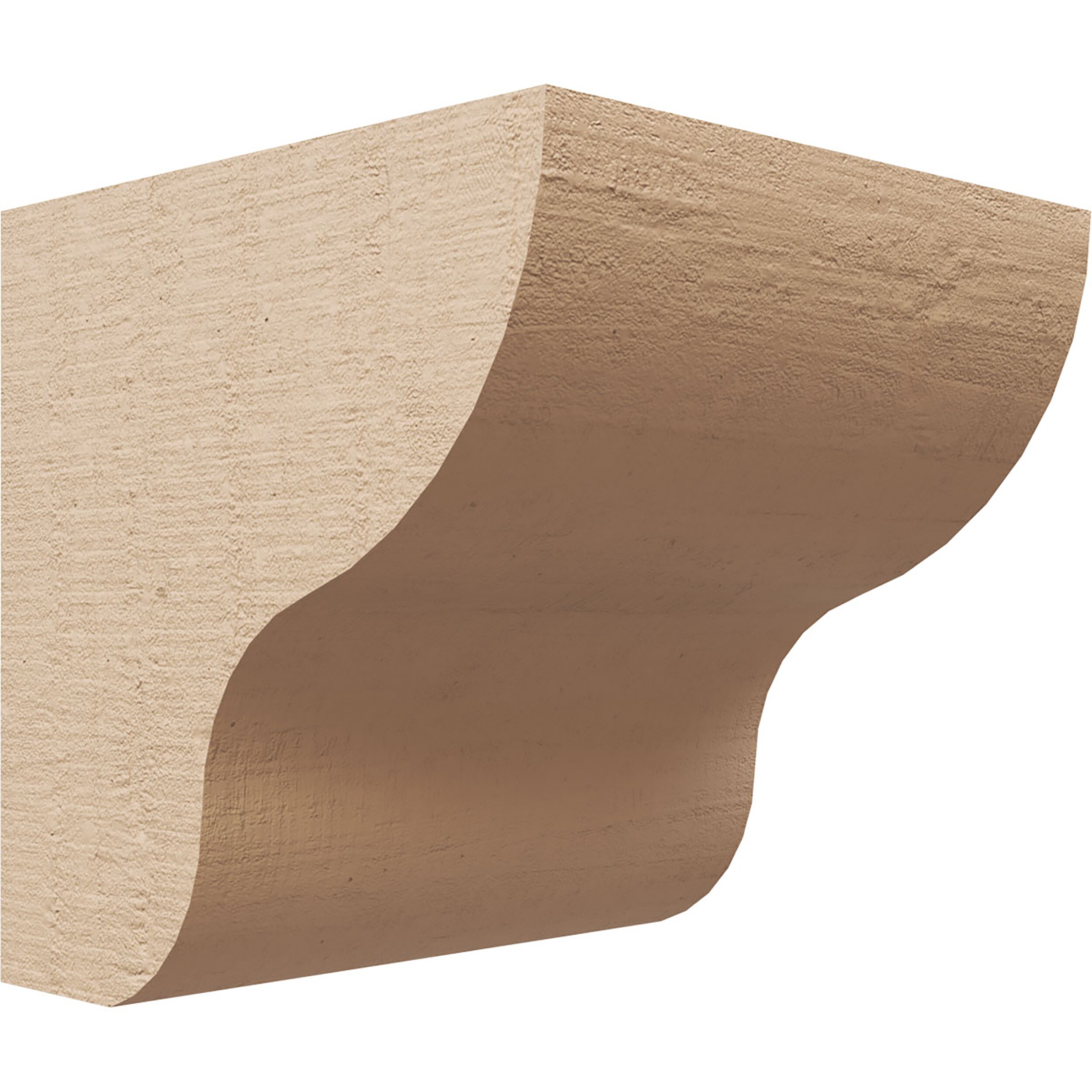 Ekena Millwork 6-in x 6-in x 6-in Rough Cedar Woodgrain TimberThane Primed Urethane Paintable/Stainable Corbel #CORU06X06X06GRNRCPR