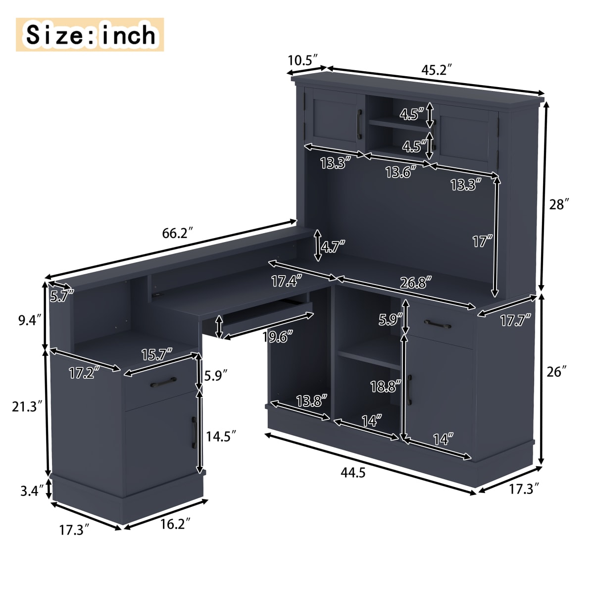 Streamdale Furniture W1580S00270 desks - View #2