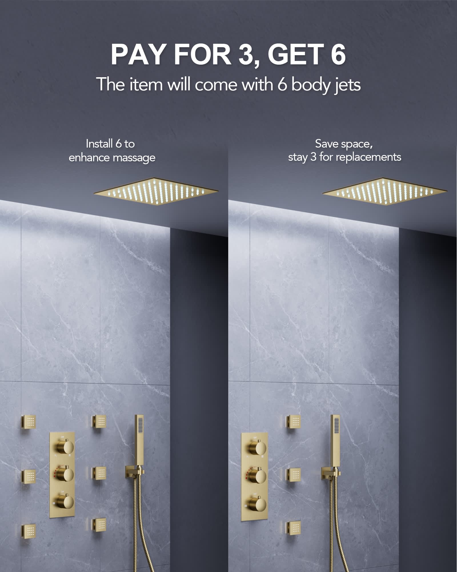 EVERSTEIN M6378GNLI Tub-Shower-Faucets - View #13