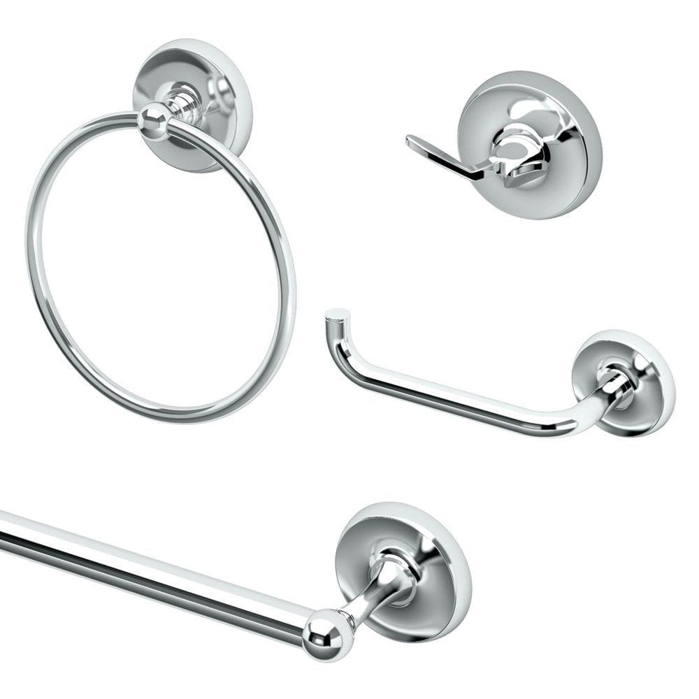 Gatco Designer Chrome Metal Bath Accessory Set At Lowes.com