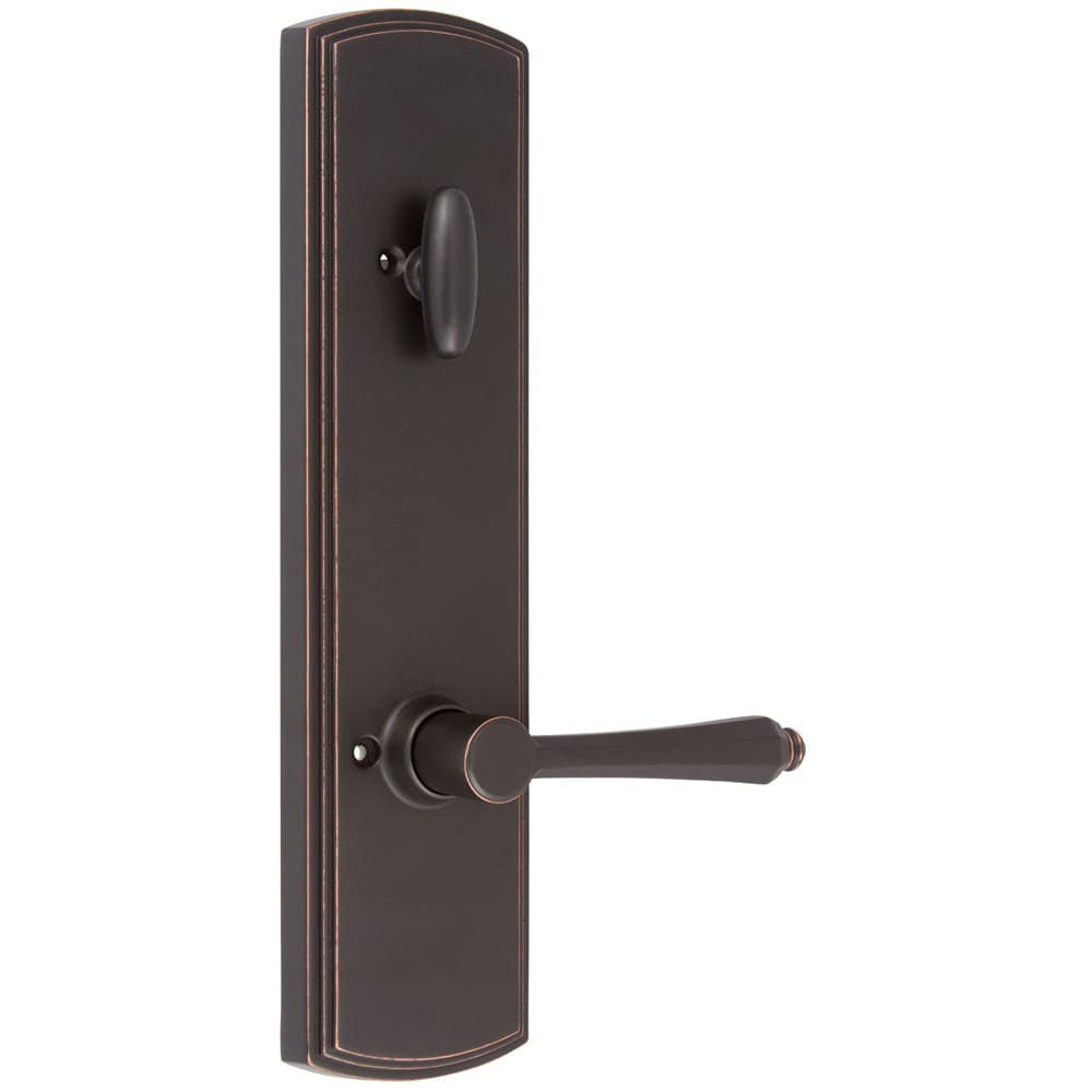 Delaney Hardware Briona Edged Bronze Single-Cylinder Deadbolt Entry ...