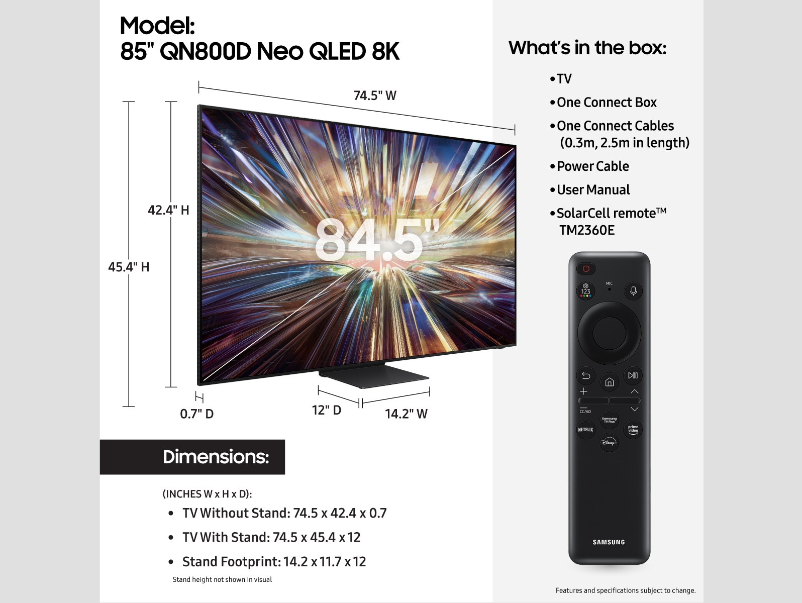 Samsung QN85QN800DFXZA tvs - View #5