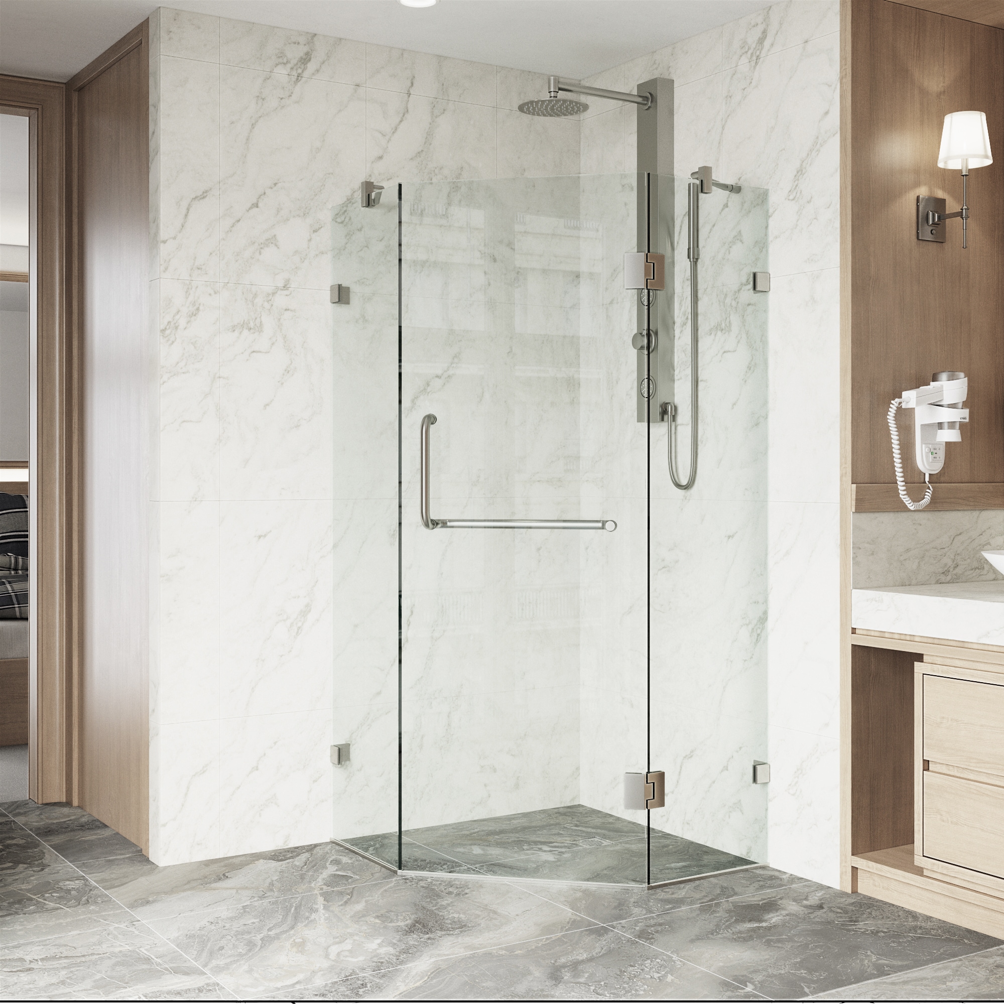 VIGO VG6062BNCL36 Shower-Doors - View #5