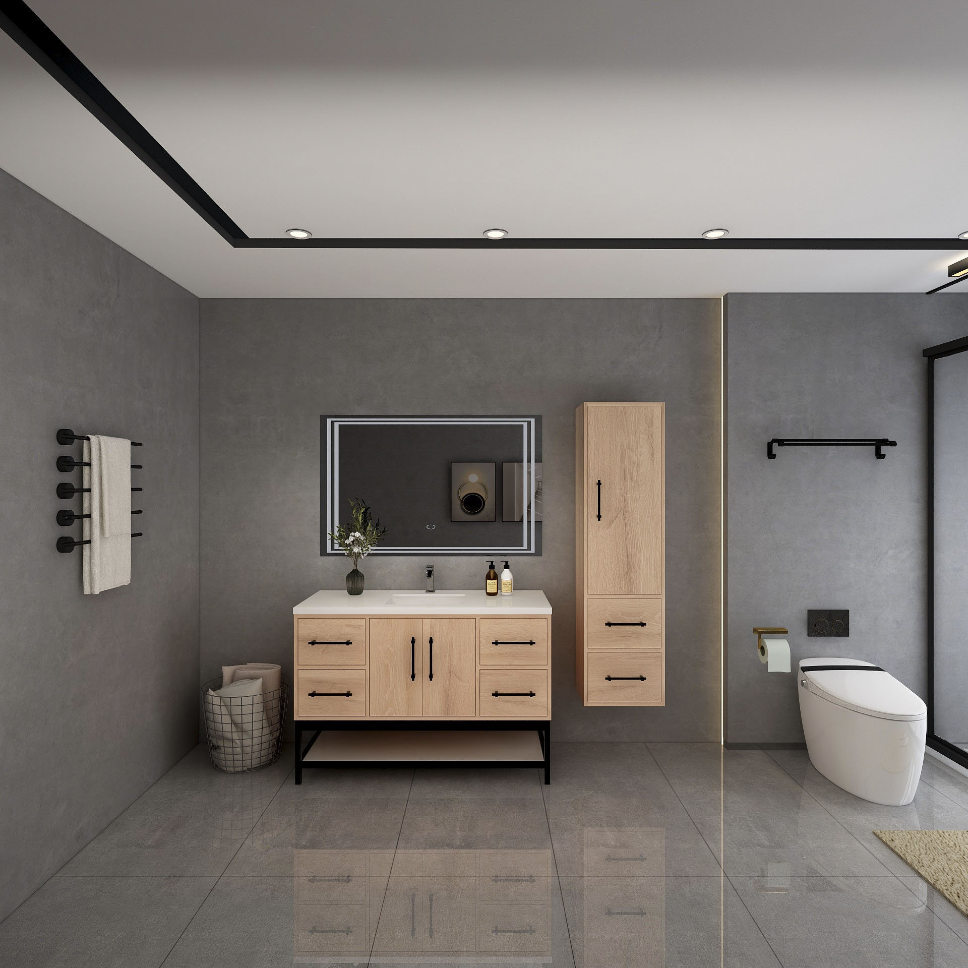 BV Better Vanity VICTORIA48FM-RO Bath-Vanity-Combo - View #3