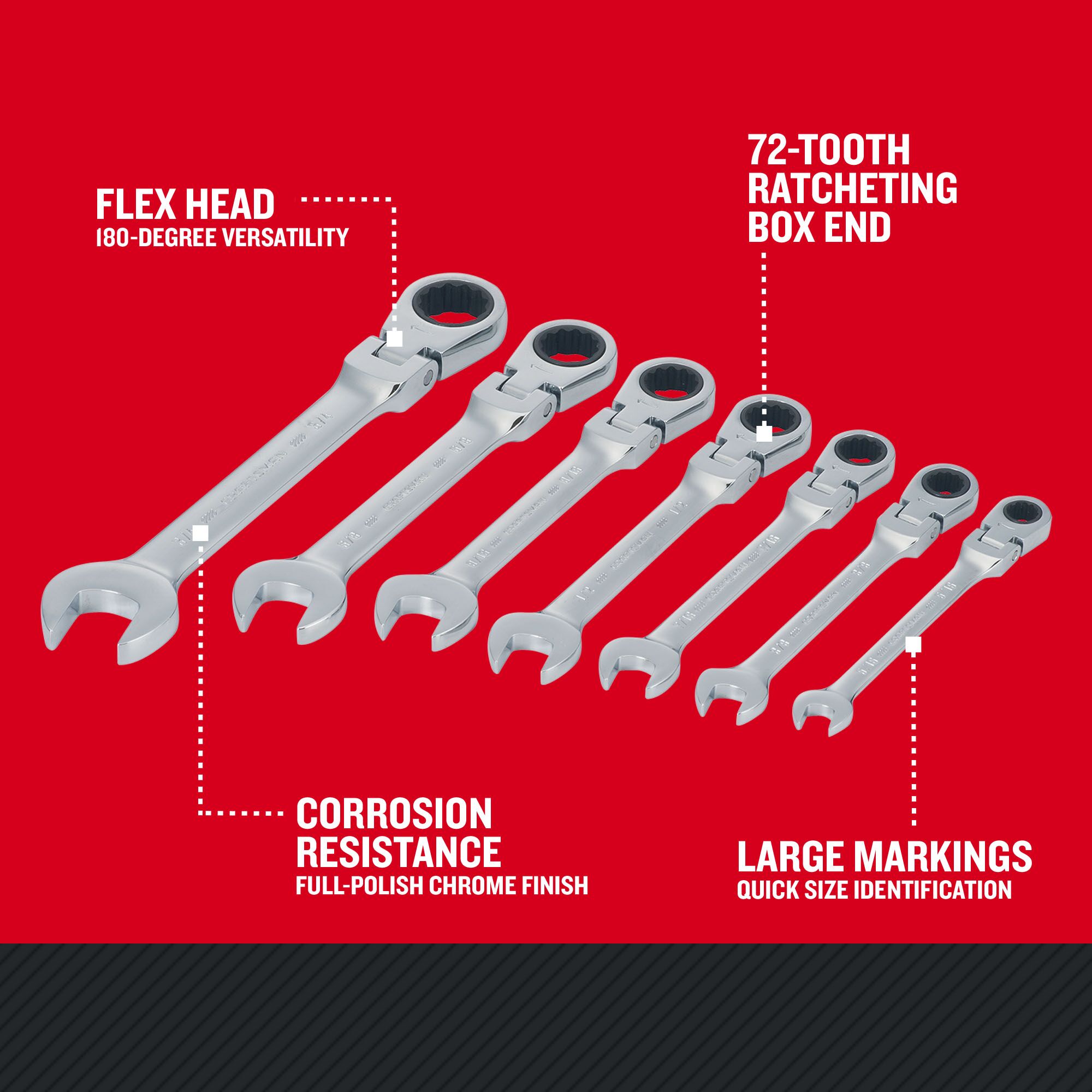 CRAFTSMAN CMMT87010 Ratcheting-Wrench-Sets - View #3