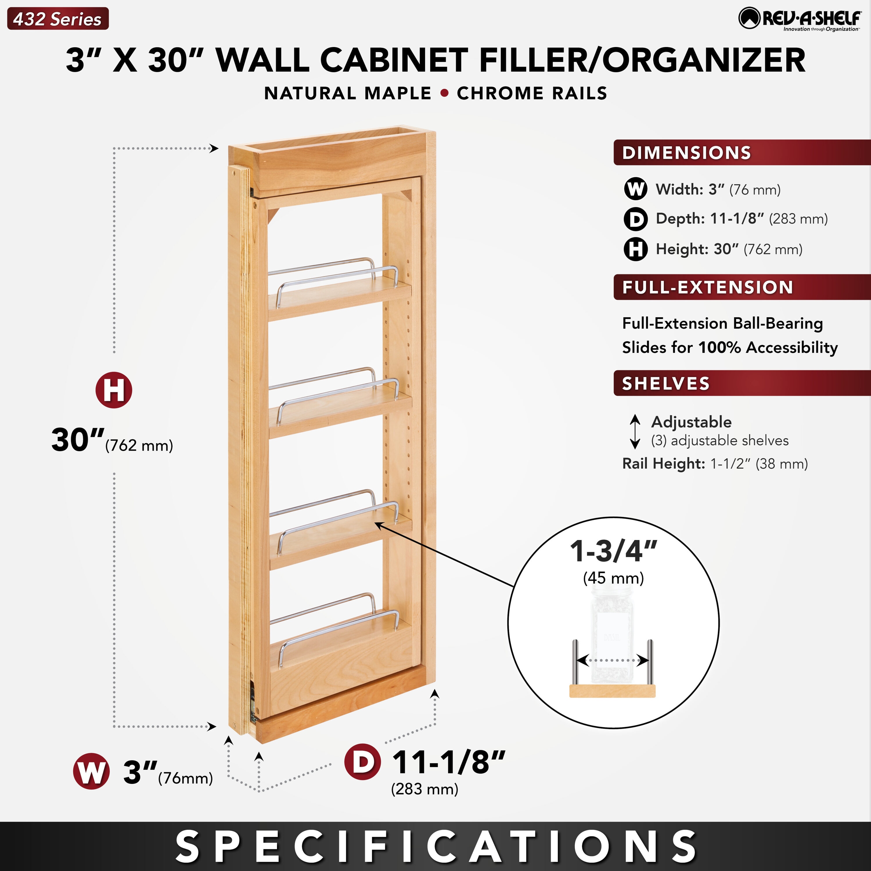 Rev-A-Shelf 163323 Pull-Out-Cabinet-Baskets - View #3