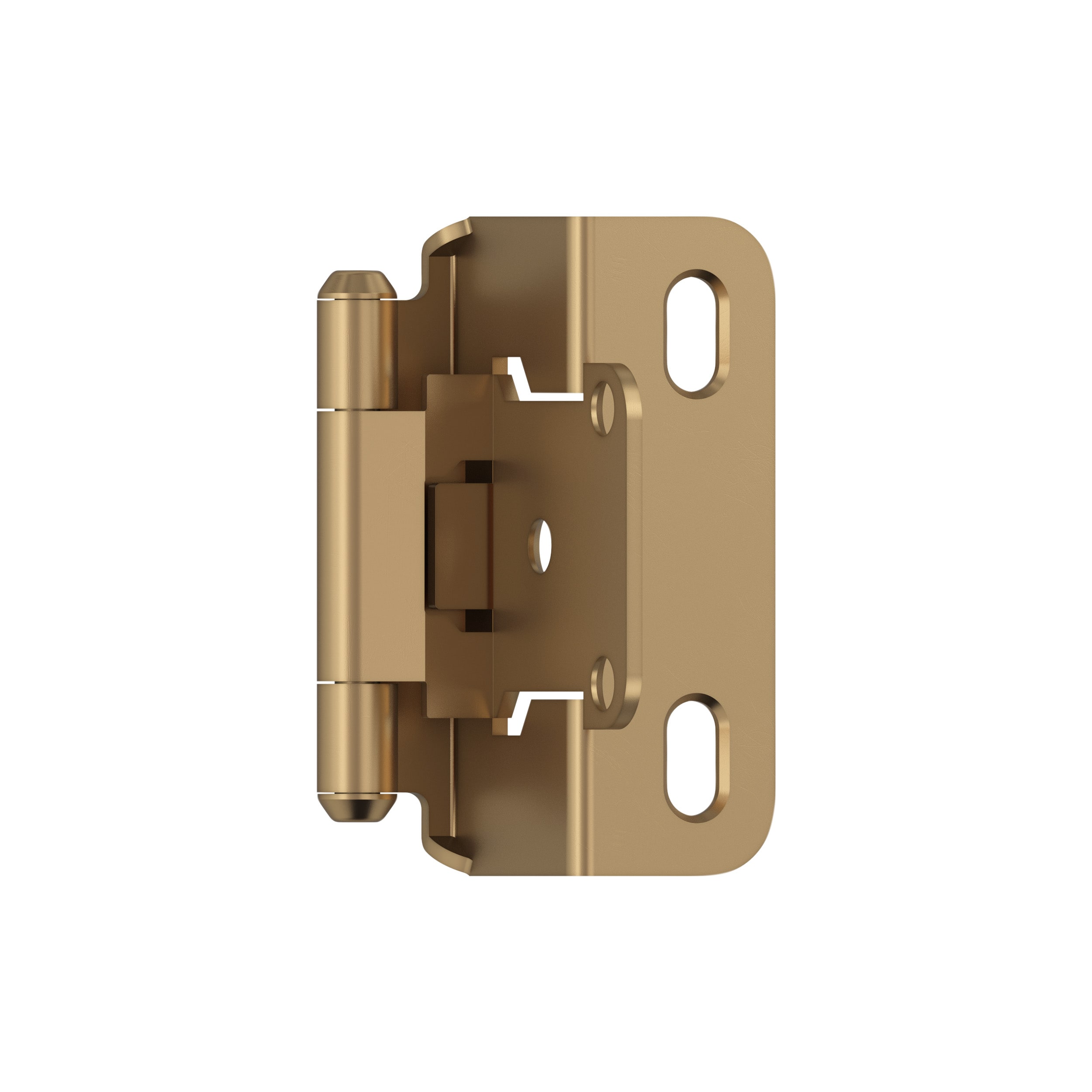 Amerock BPR7550CZ 110-Degree 1/2-in Overlay Overlay Surface Self-Closing Champagne Bronze Cabinet Hinge , 1 Pairs ( 2 -Pieces)