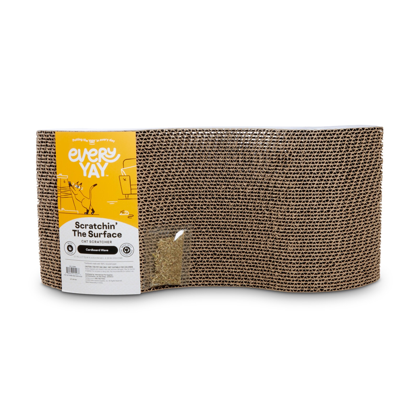 EveryYay 3139008 17.71-in x 7.87-in Canvas Cat Scratching Post