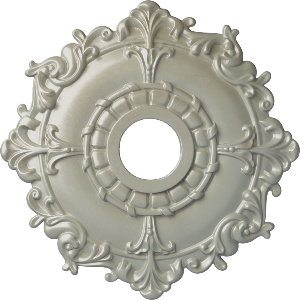Ekena Millwork CM18RLFCS Riley 18-in W x 18-in L Painted Flash Copper Polyurethane Whole Ceiling Medallion