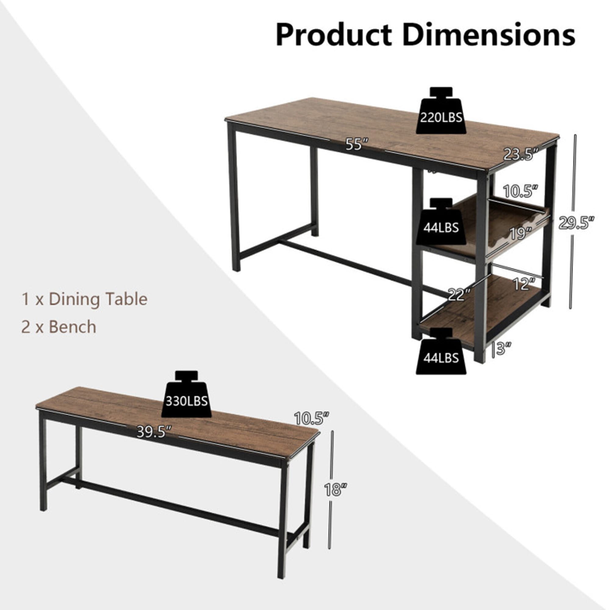 Clihome WM-MF192387AAB Dining-Sets - View #4