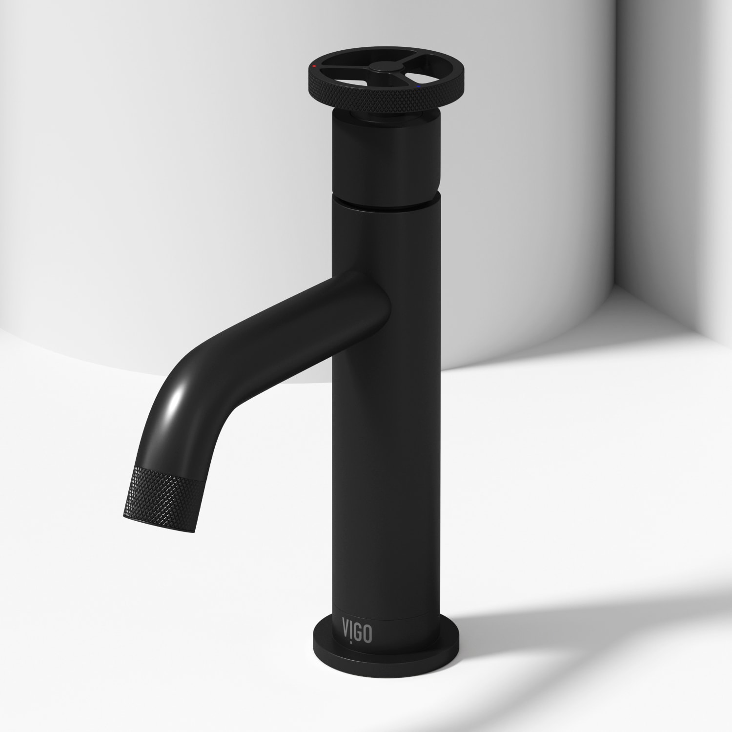 Matte Black Brass Single Handle Bathroom Faucet