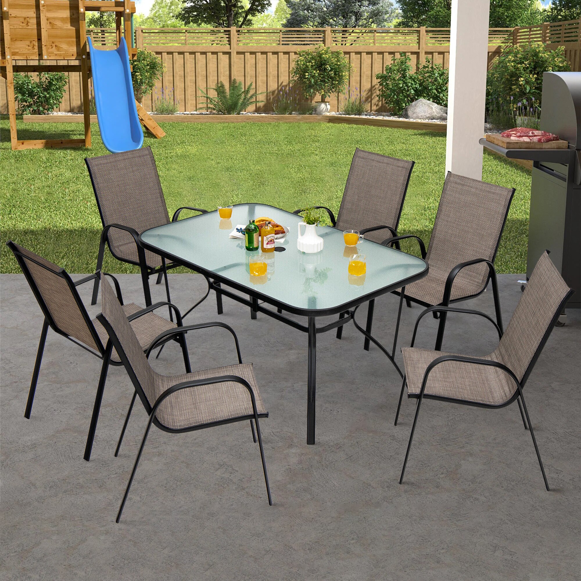 WELLFOR TDG10407-12 Patio-Chairs - View #4