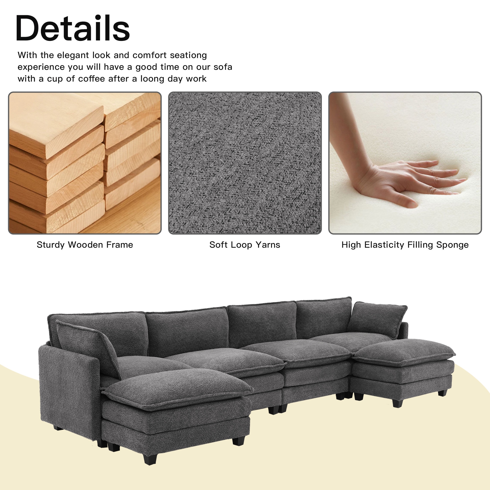 JEAREY YSG-72-WD Sofas-Loveseats - View #6