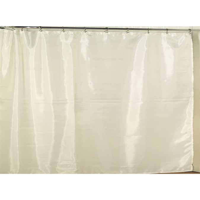 Carnation Home Fashions Polyester Ivory, 108 X 72 Shower Curtain