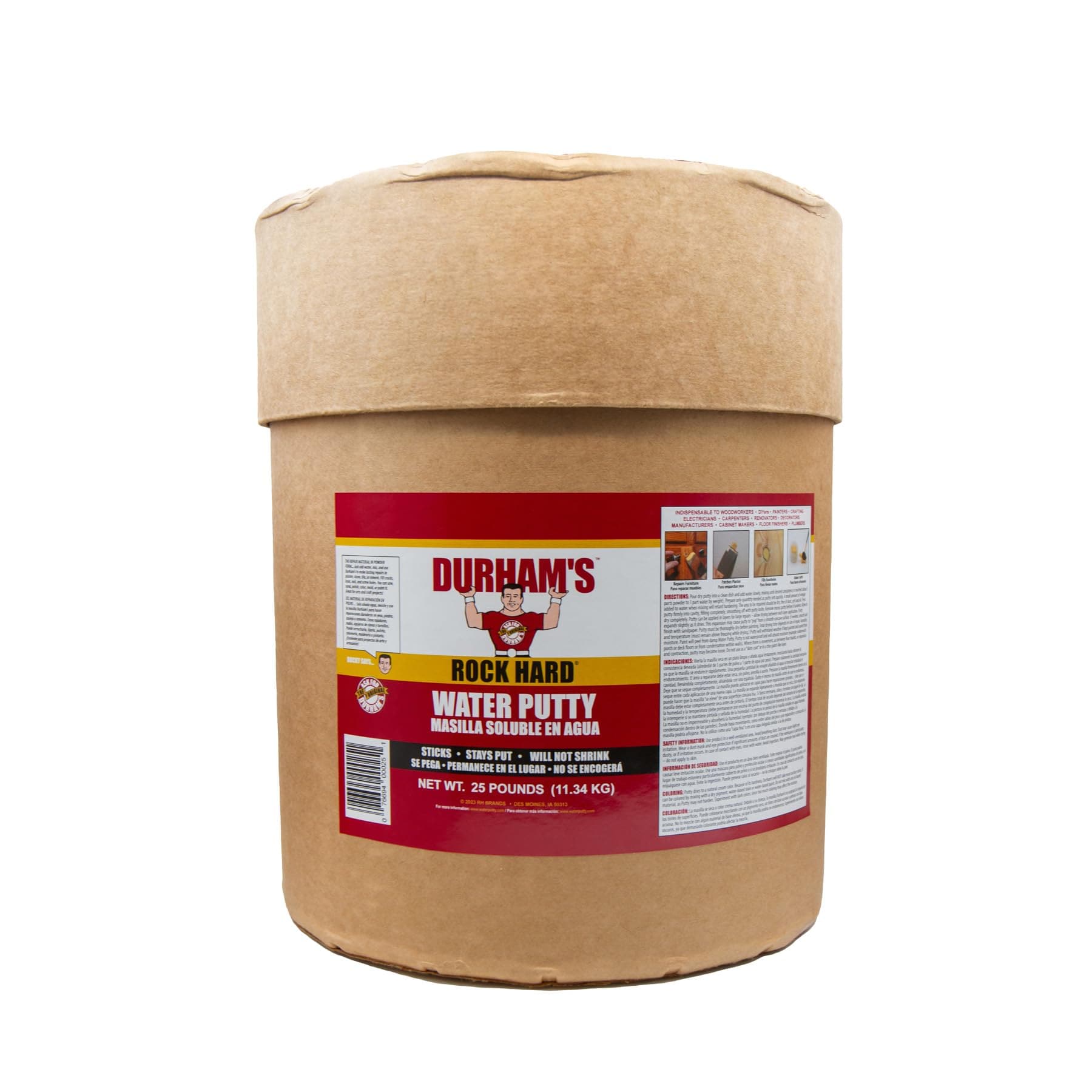 Durham's  Rock Hard Water Putty - 25 Lbs Drum