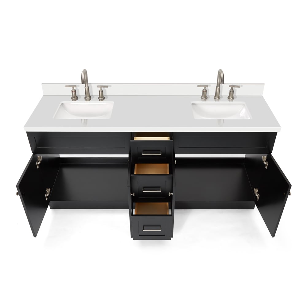 ARIEL F073D-WQ-VO-BLK Bath-Vanity-Combo - View #6