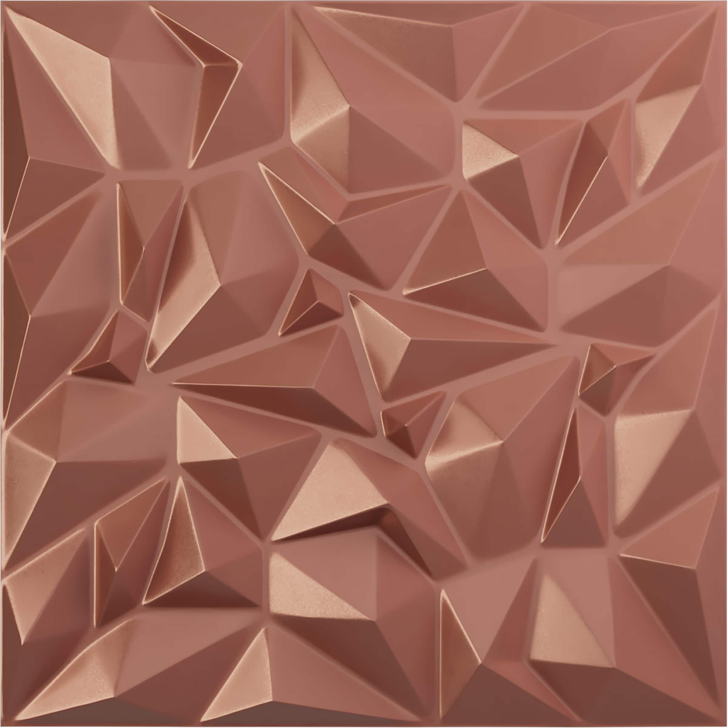 Ekena Millwork WP20X20LTFCP 19-5/8-in x 19-5/8-in Embossed Paintable/Stainable Pink PVC Abstract Wall Panel ( 2.67-sq ft )