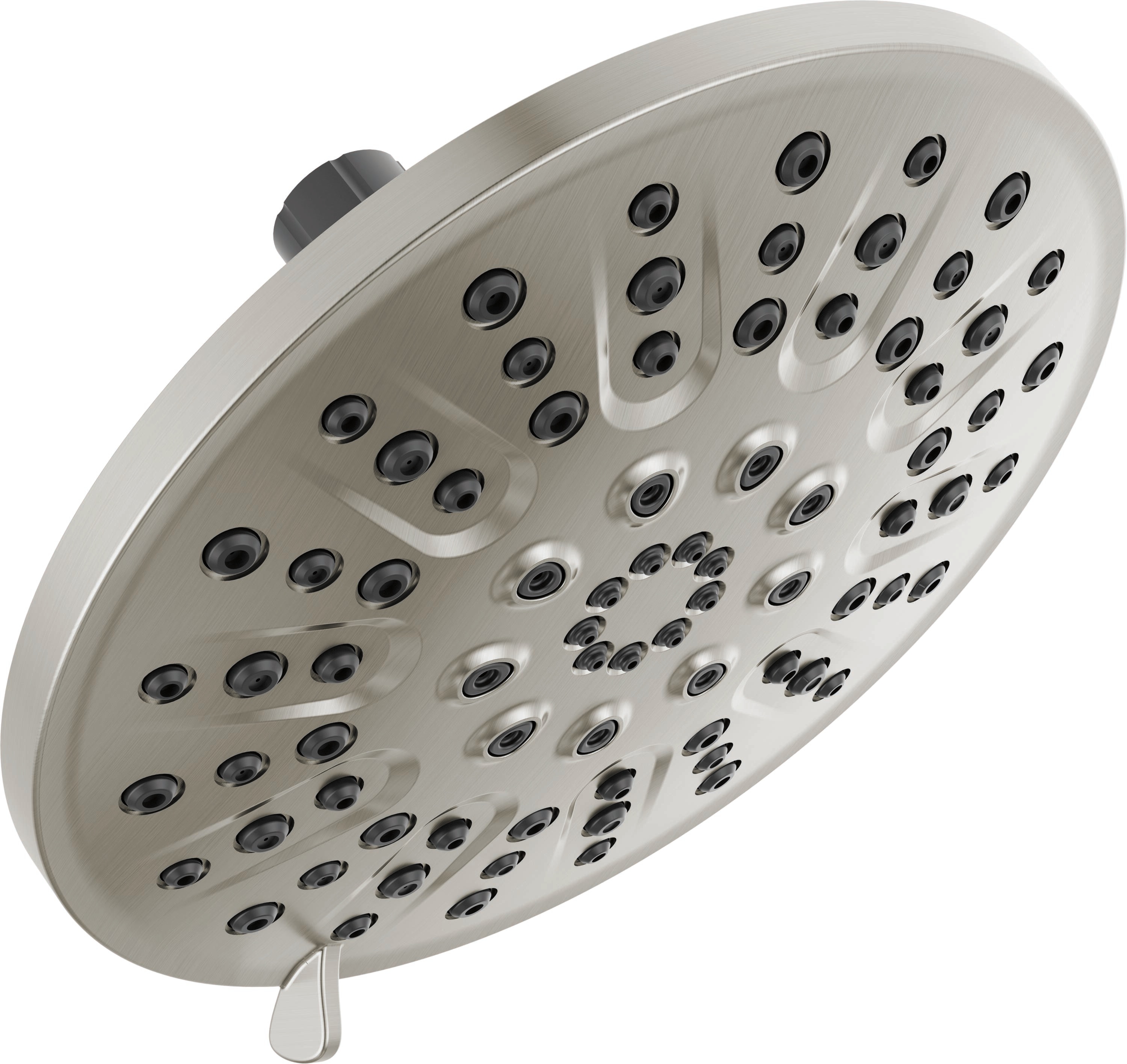 Delta 75617SN 4.0 -Settings Spotshield Brushed Nickel 3.81-in Round Fixed High Pressure Shower Head 1.75 GPM