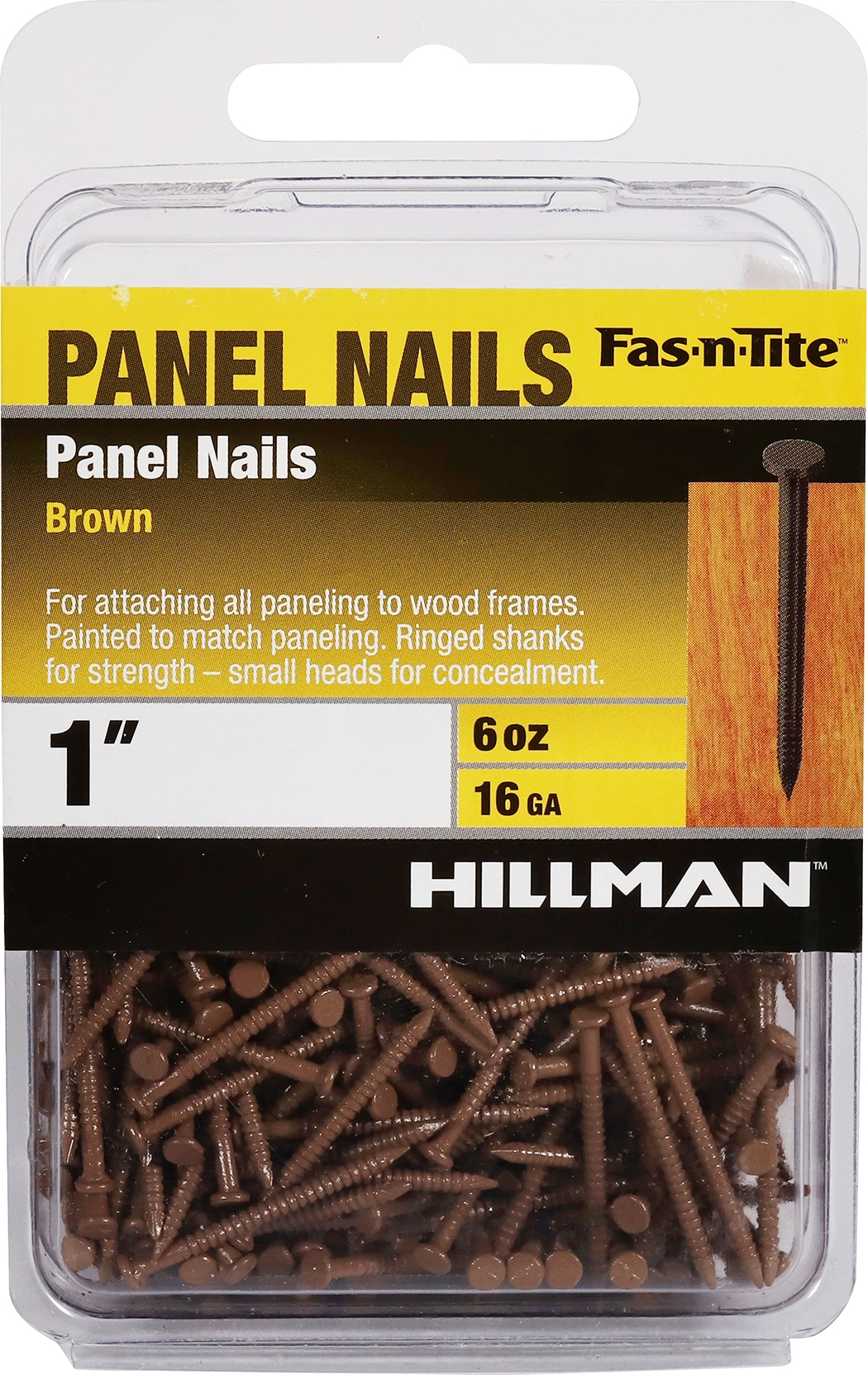 Hillman 1-in 16-Gauge Coated Panel Board Nails (1.5-Per Box) in the Brads & Finish  Nails department at Lowes.com
