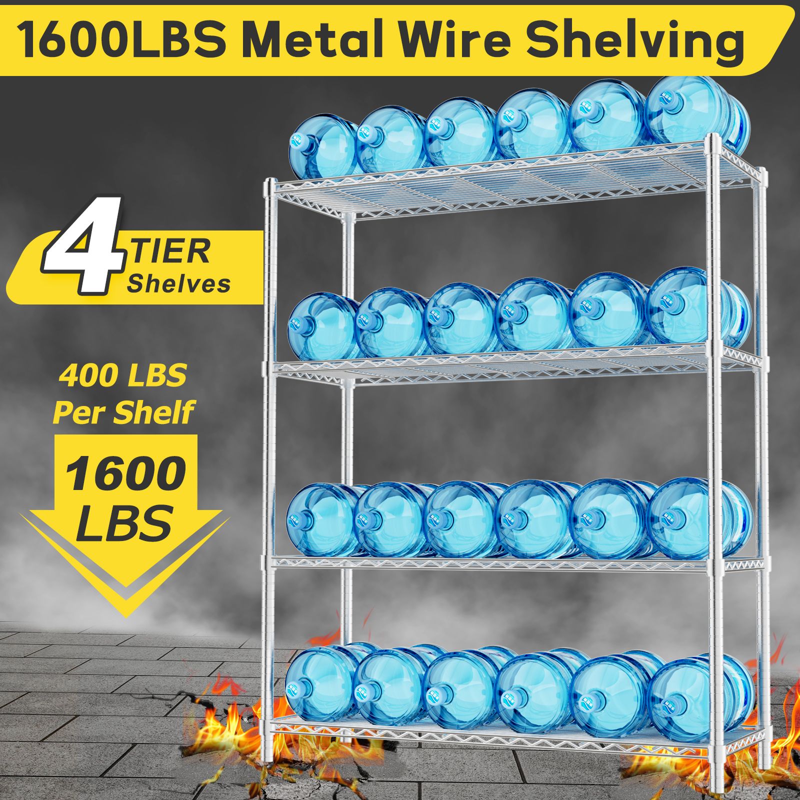 LOVMOR CHROME-48HAGW4C-PLR Free-Standing-Shelving - View #3